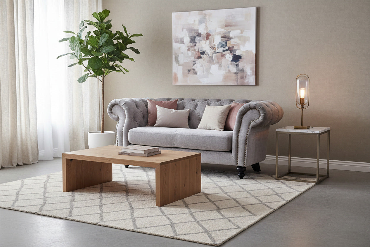Alexandrina Tufted Velvet Loveseat