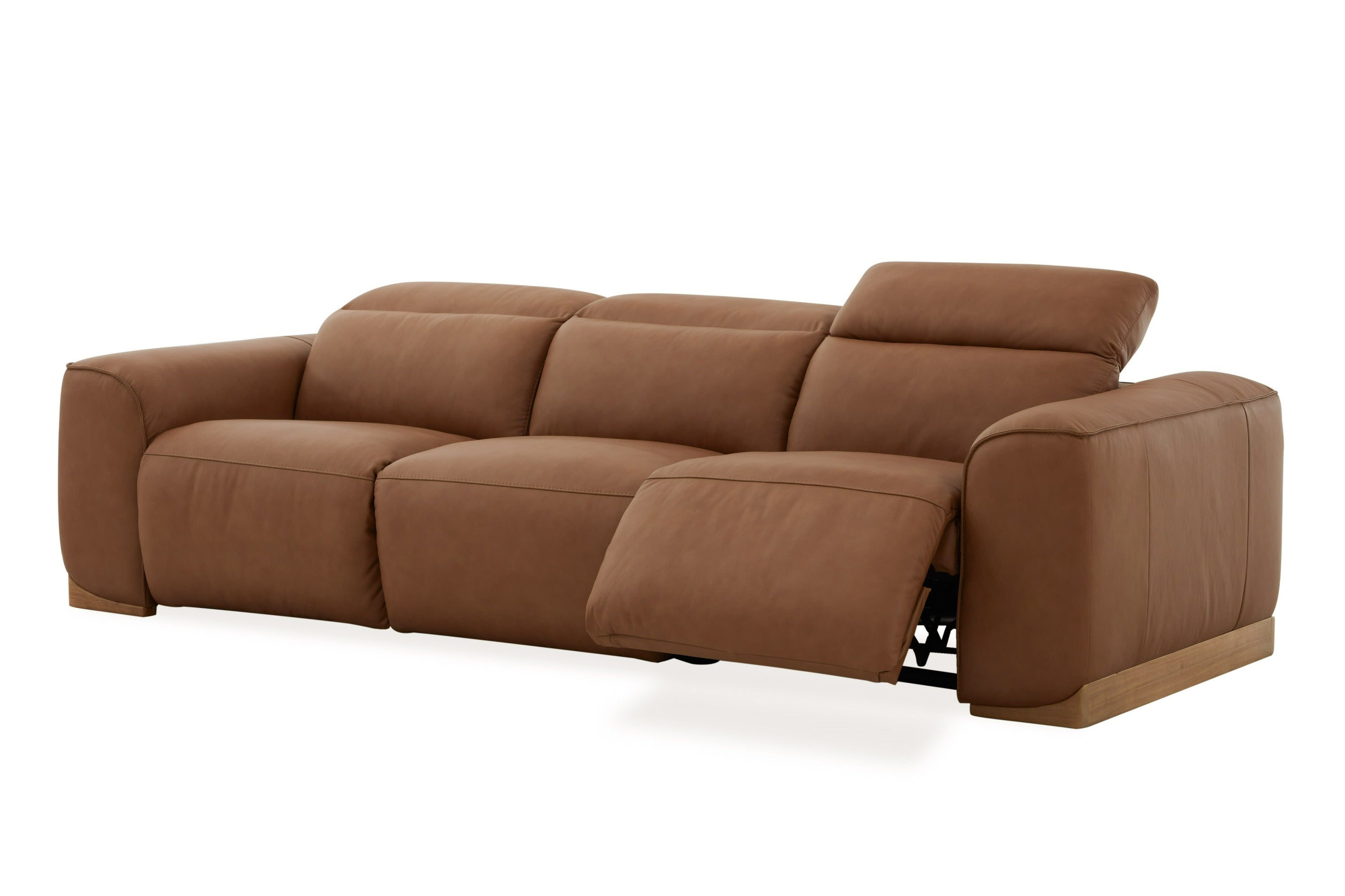 Divani Casa Hagerty Modern Leather Sofa with 2 Power Recliners