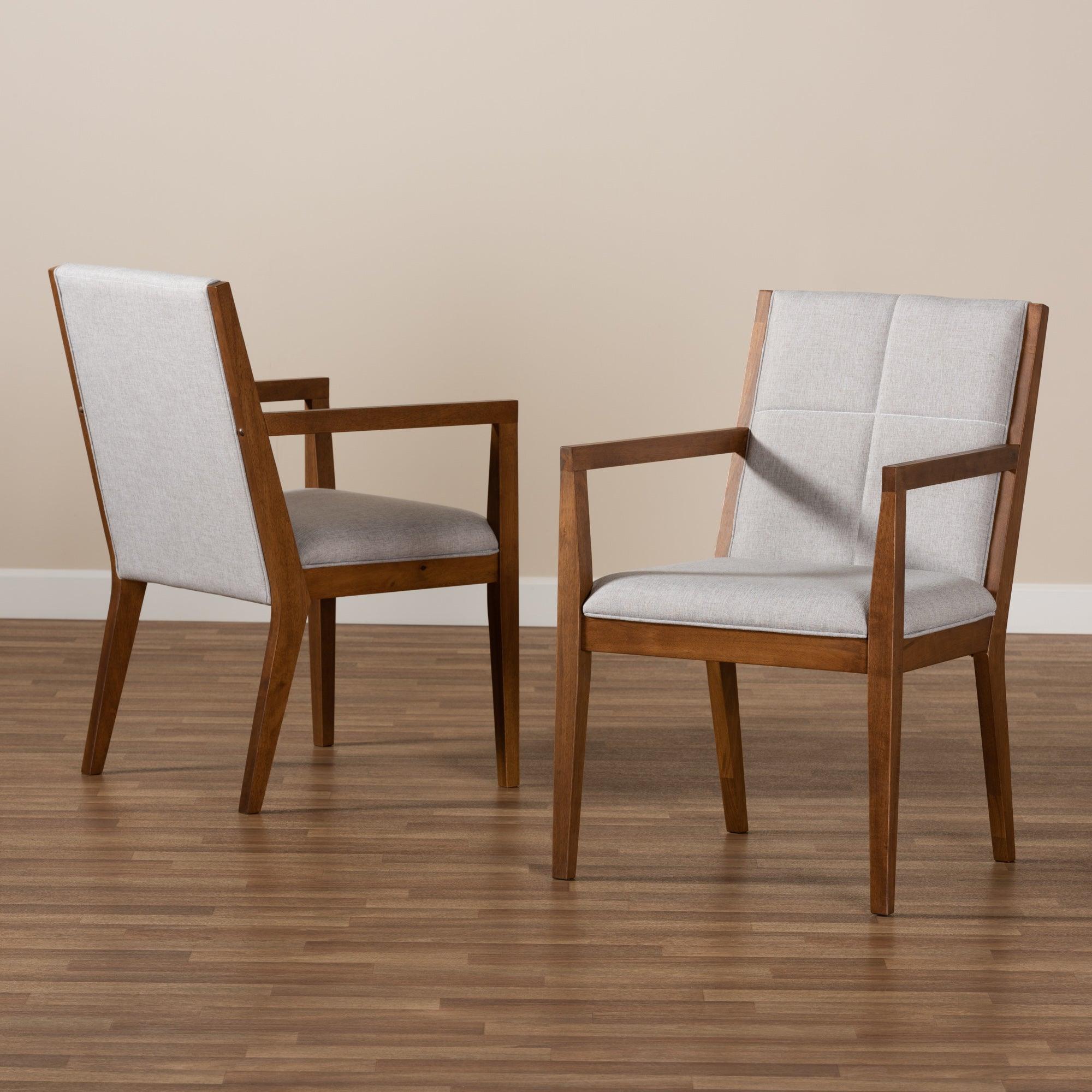 Theresa Greige and Effect 2-Piece Chair Set