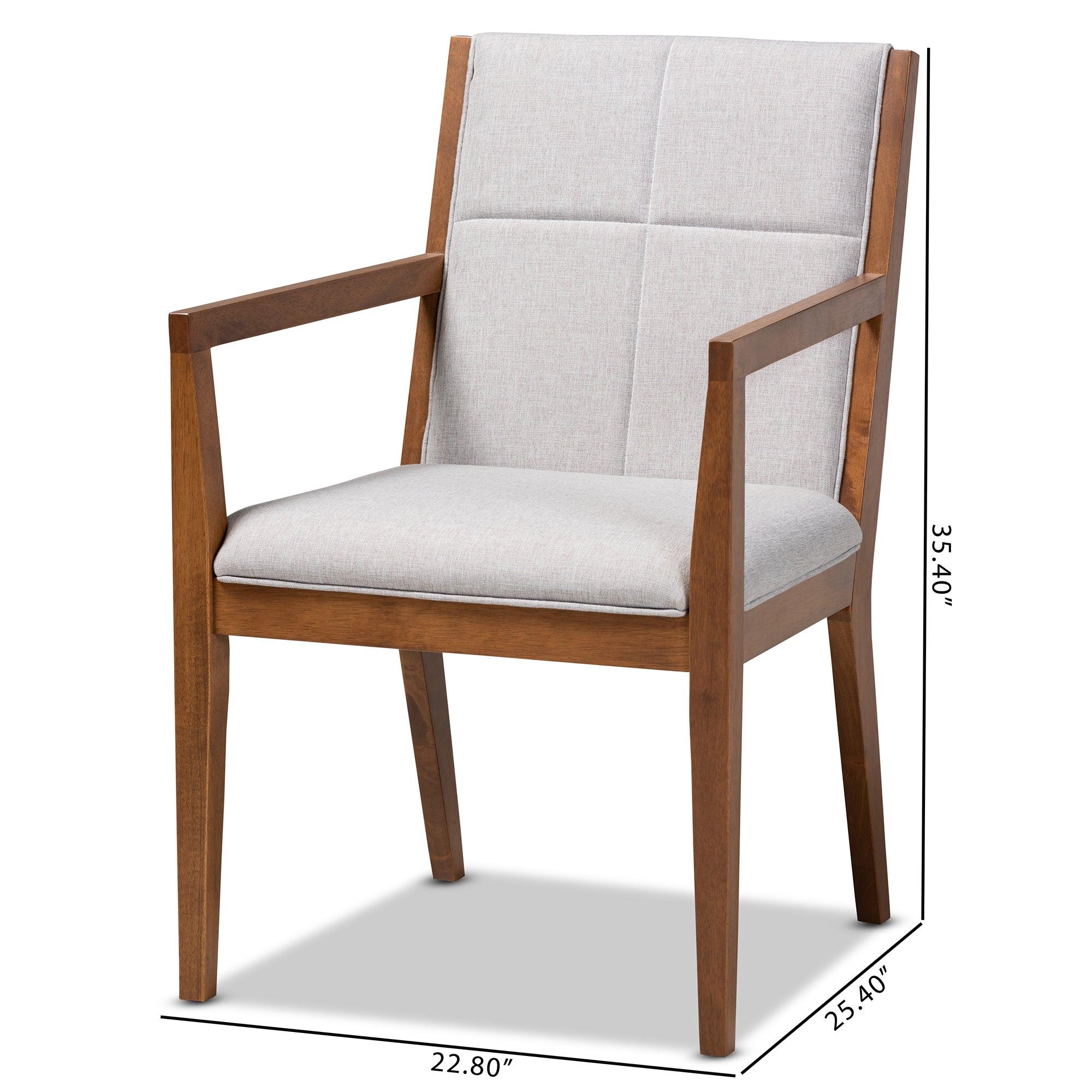 Theresa Greige and Effect 2-Piece Chair Set