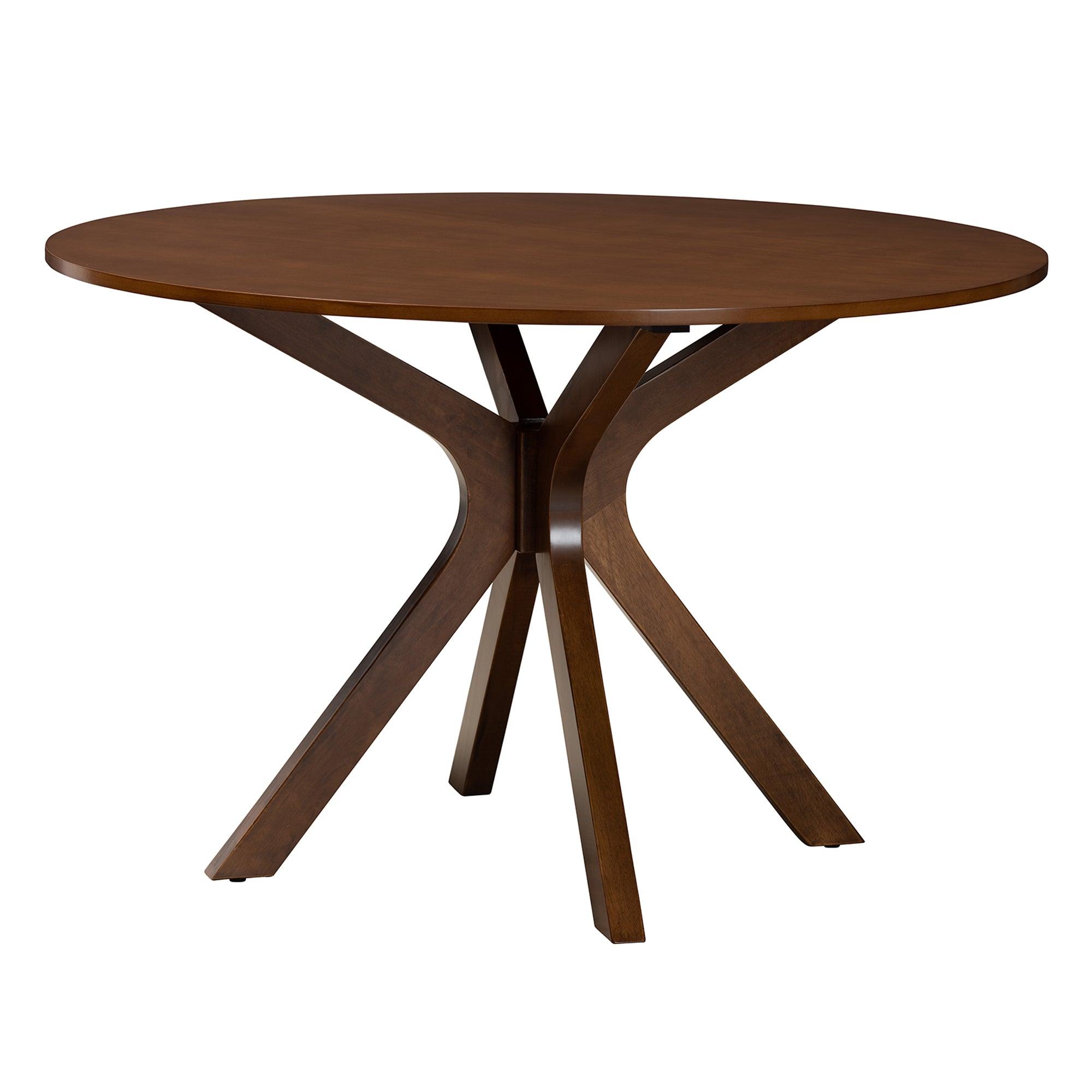 Maya Modern Fabric and Finished Wood 7-Piece Dining Set