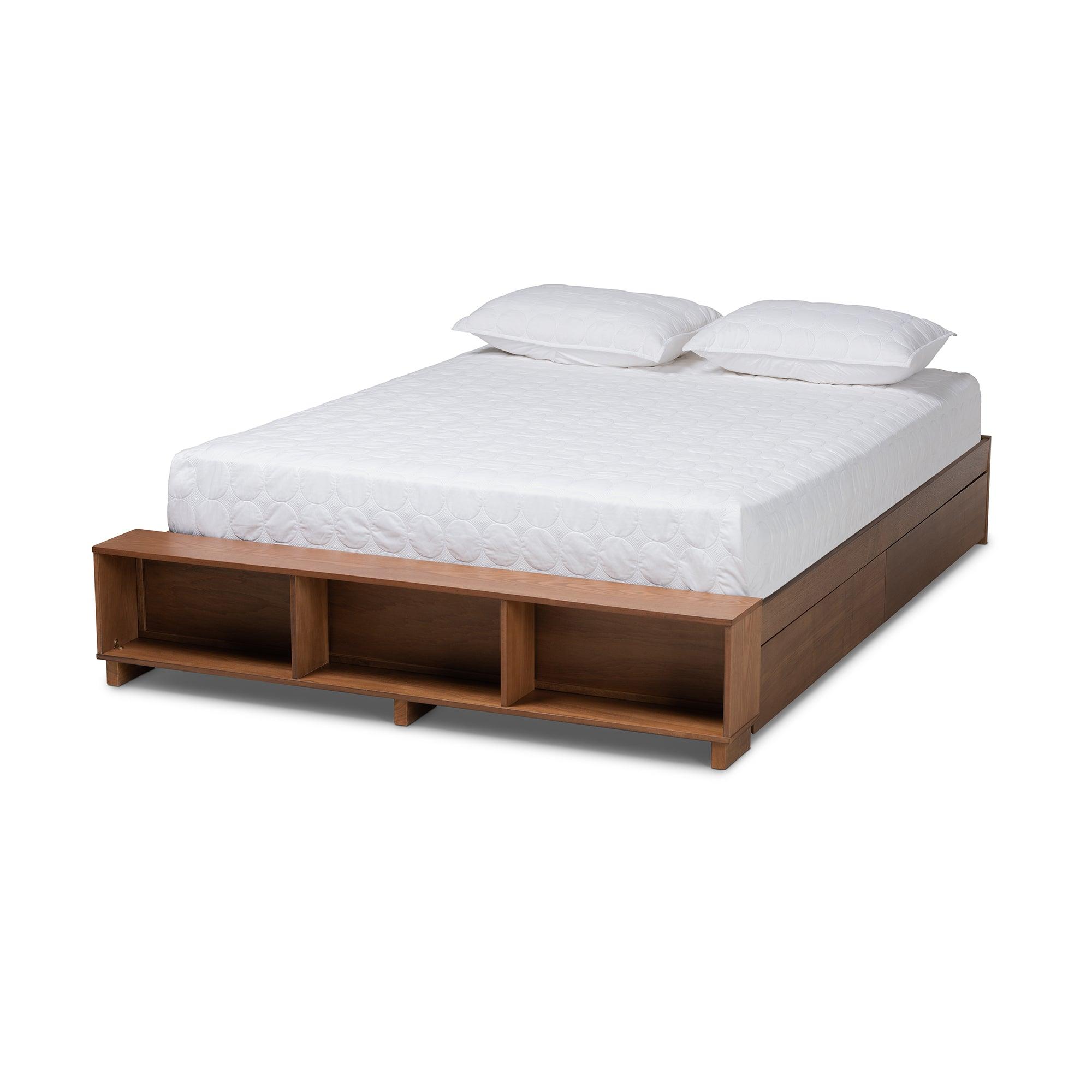 Arthur Modern Rustic Ash Finished Wood Platform Bed