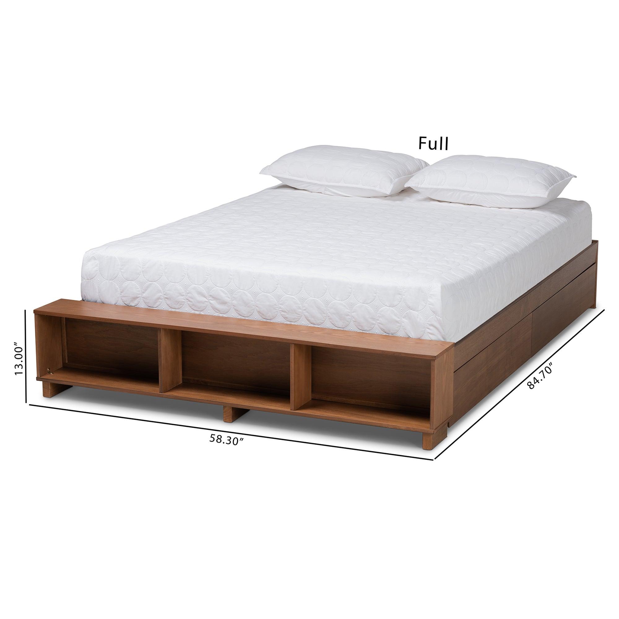 Arthur Modern Rustic Ash Finished Wood Platform Bed