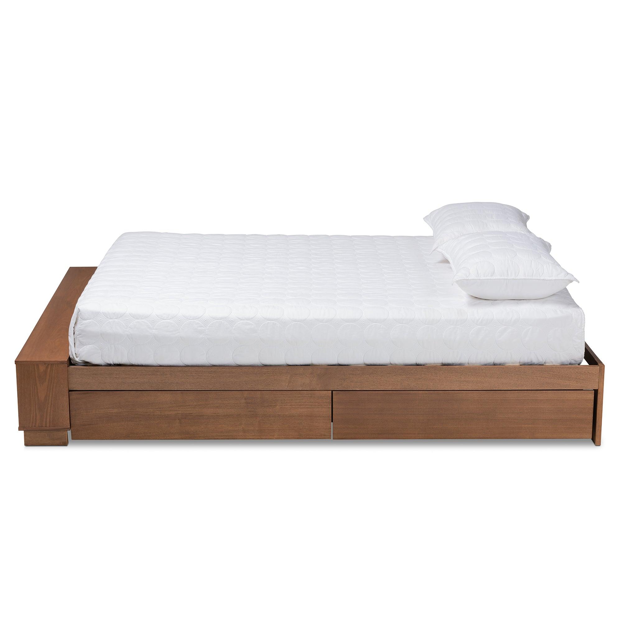 Arthur Modern Rustic Ash Finished Wood Platform Bed