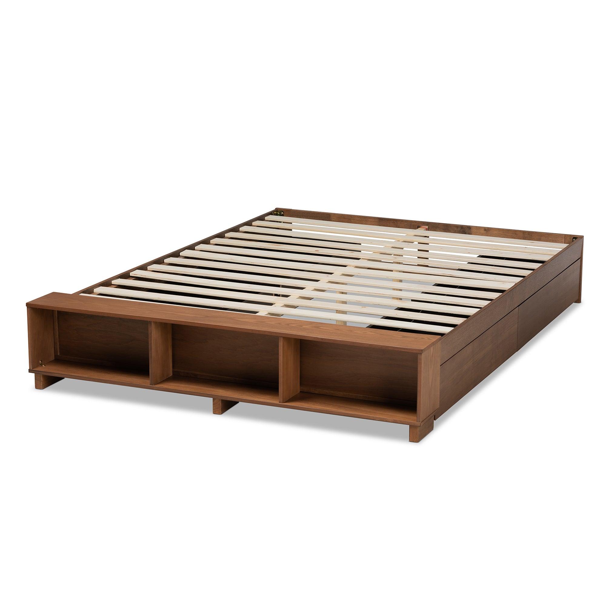 Arthur Modern Rustic Ash Finished Wood Platform Bed