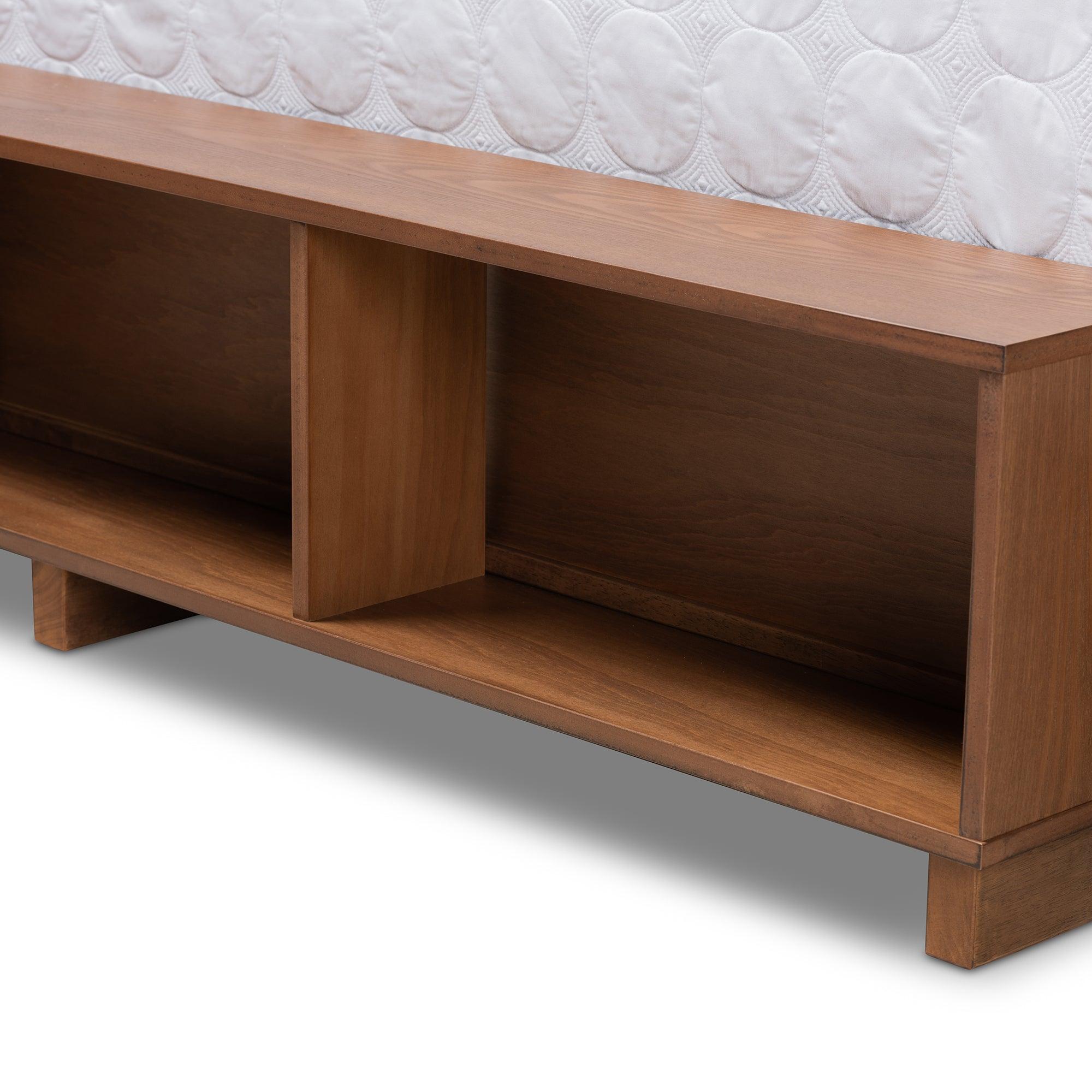 Arthur Modern Rustic Ash Finished Wood Platform Bed