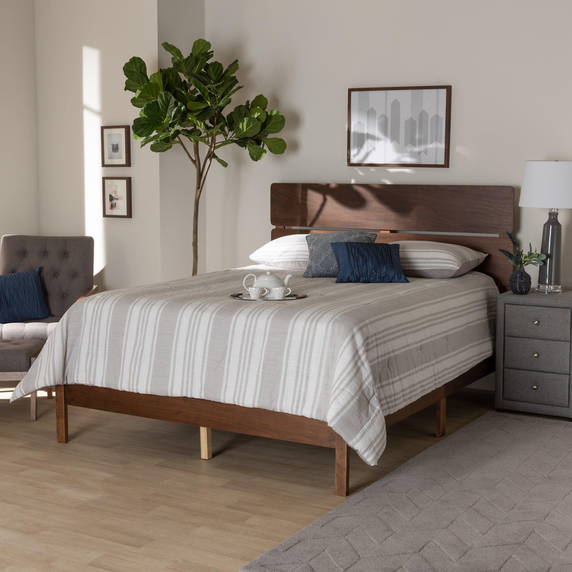Anthony Modern and Contemporary Finished Wood Panel Bed