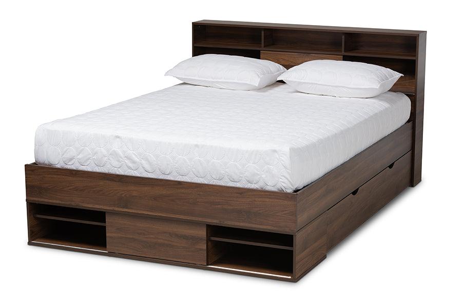 Tristan Modern and Contemporary Finished Wood 1-Drawer Platform Storage Bed