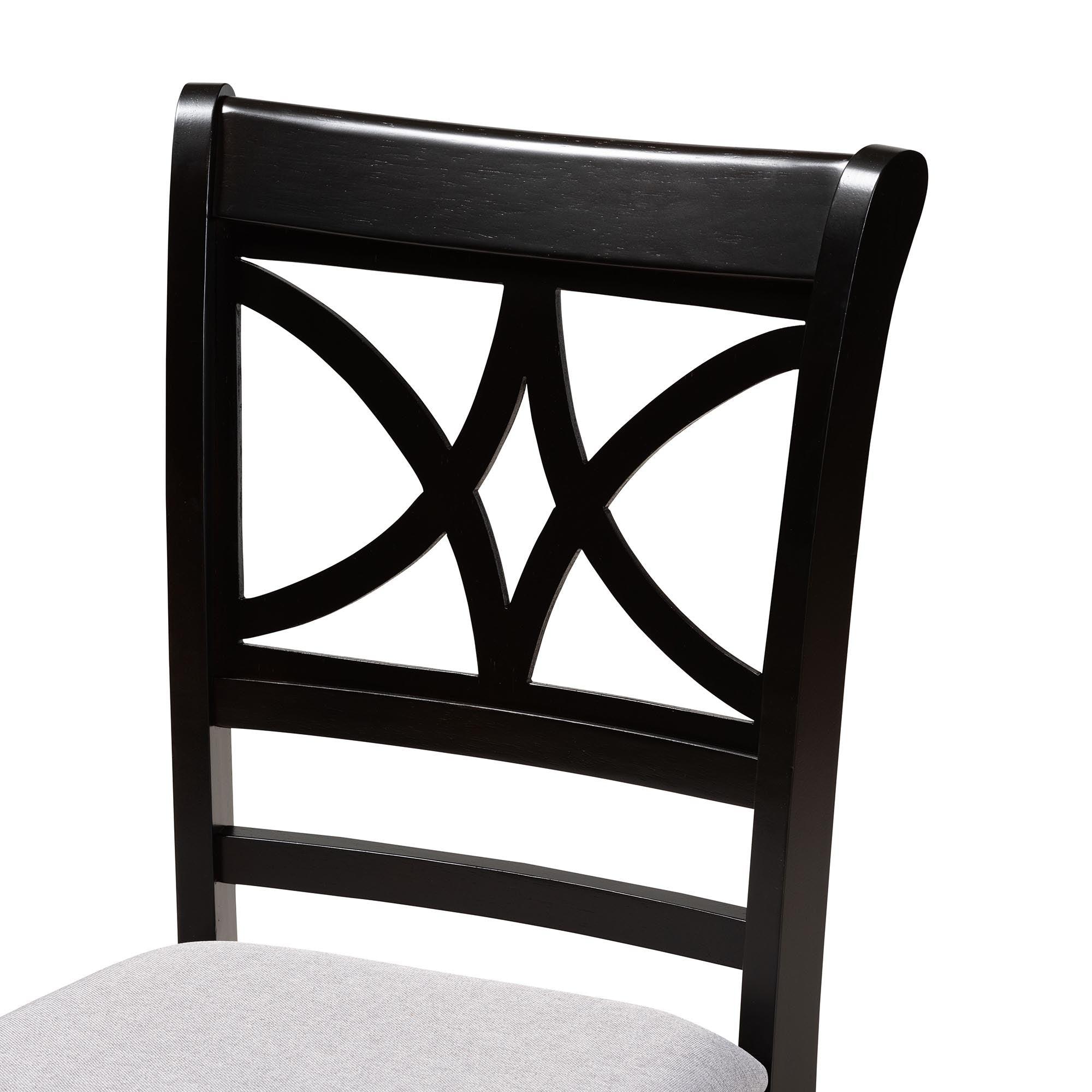 Noemi Modern Fabric and Finished Wood 5-Piece Dining Set