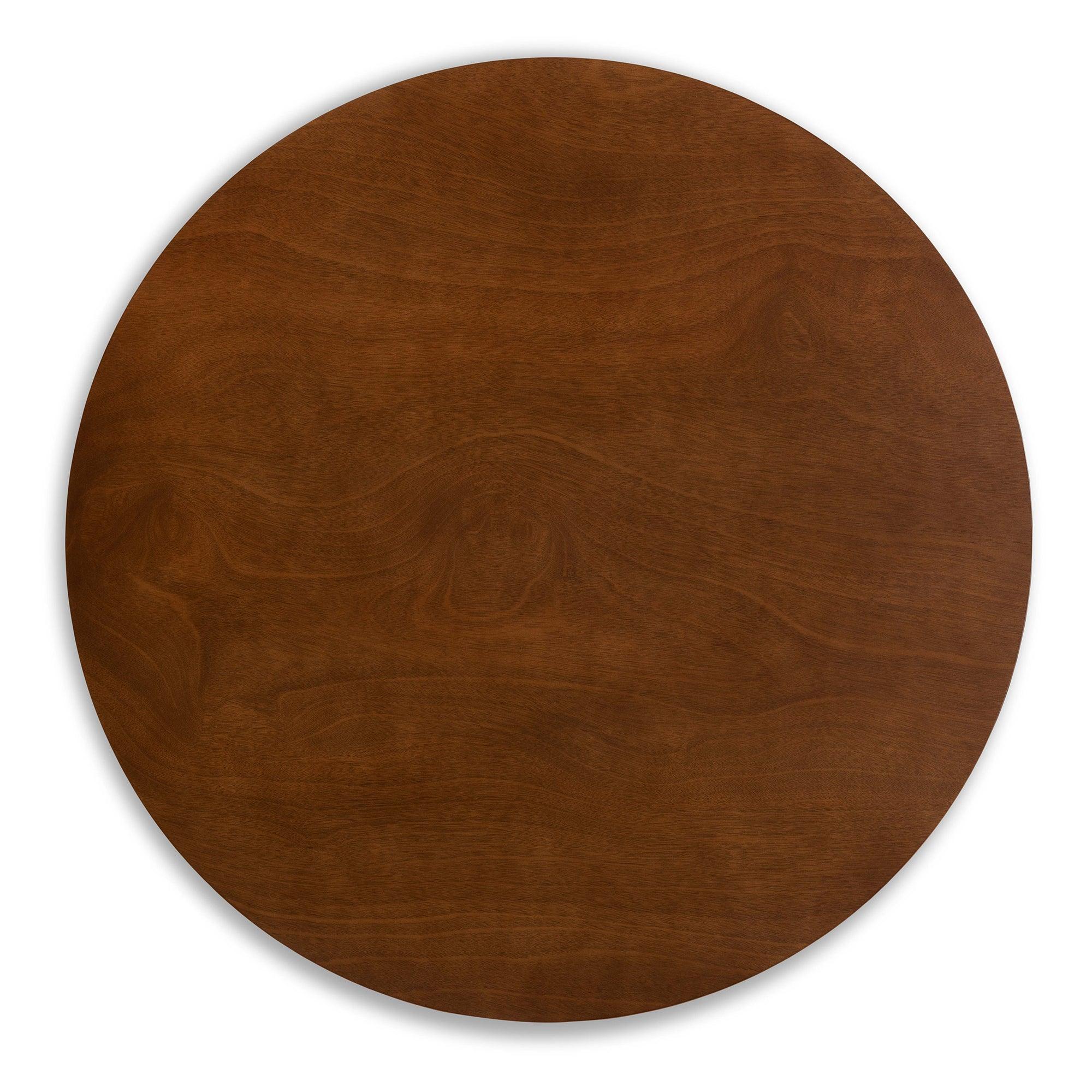 Philip Mid-Century Modern Transitional Light Fabric Upholstered and Finished Wood 5-Piece Dining Set