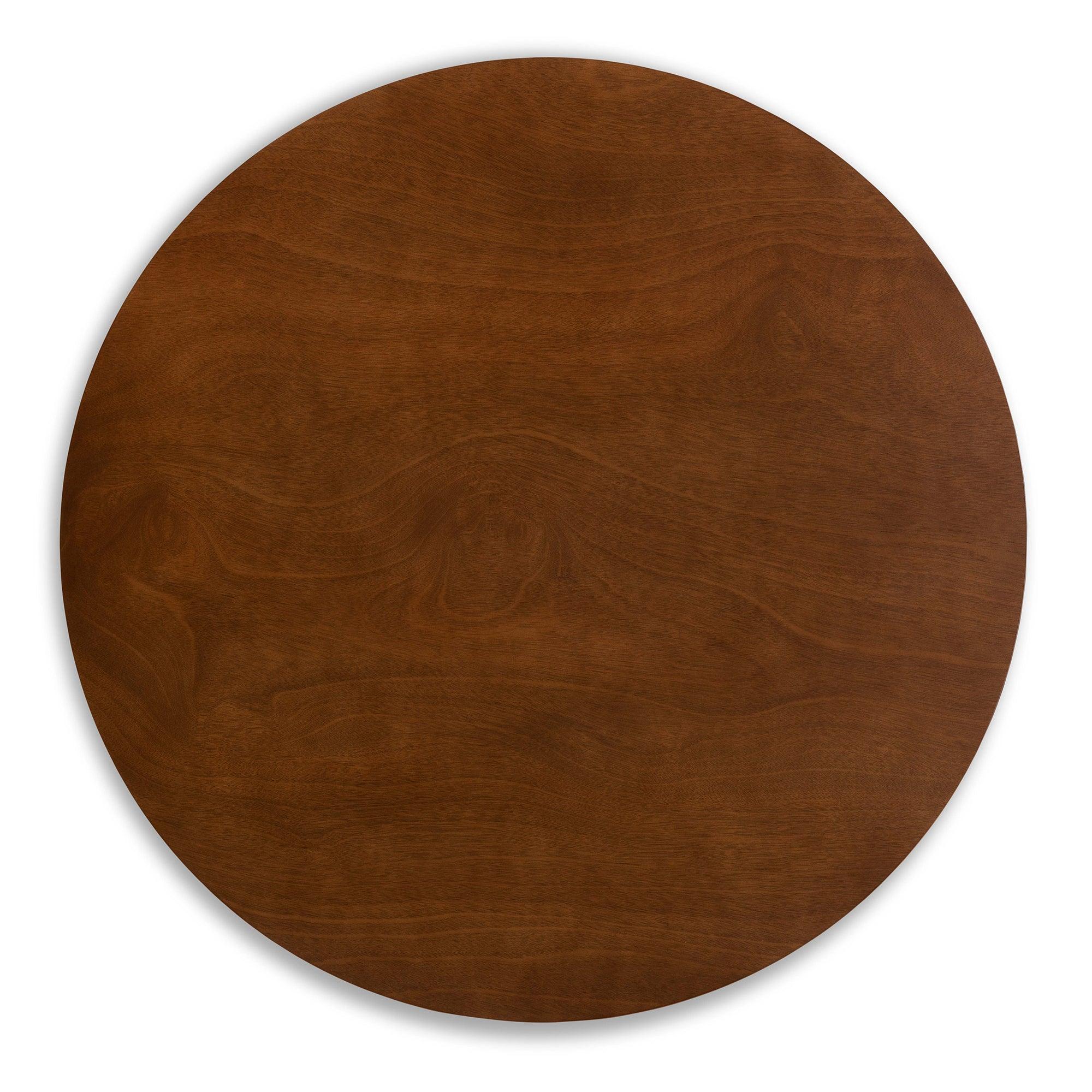 Timothy Mid-Century Modern Transitional Light Fabric Upholstered and Finished Wood 5-Piece Dining Set