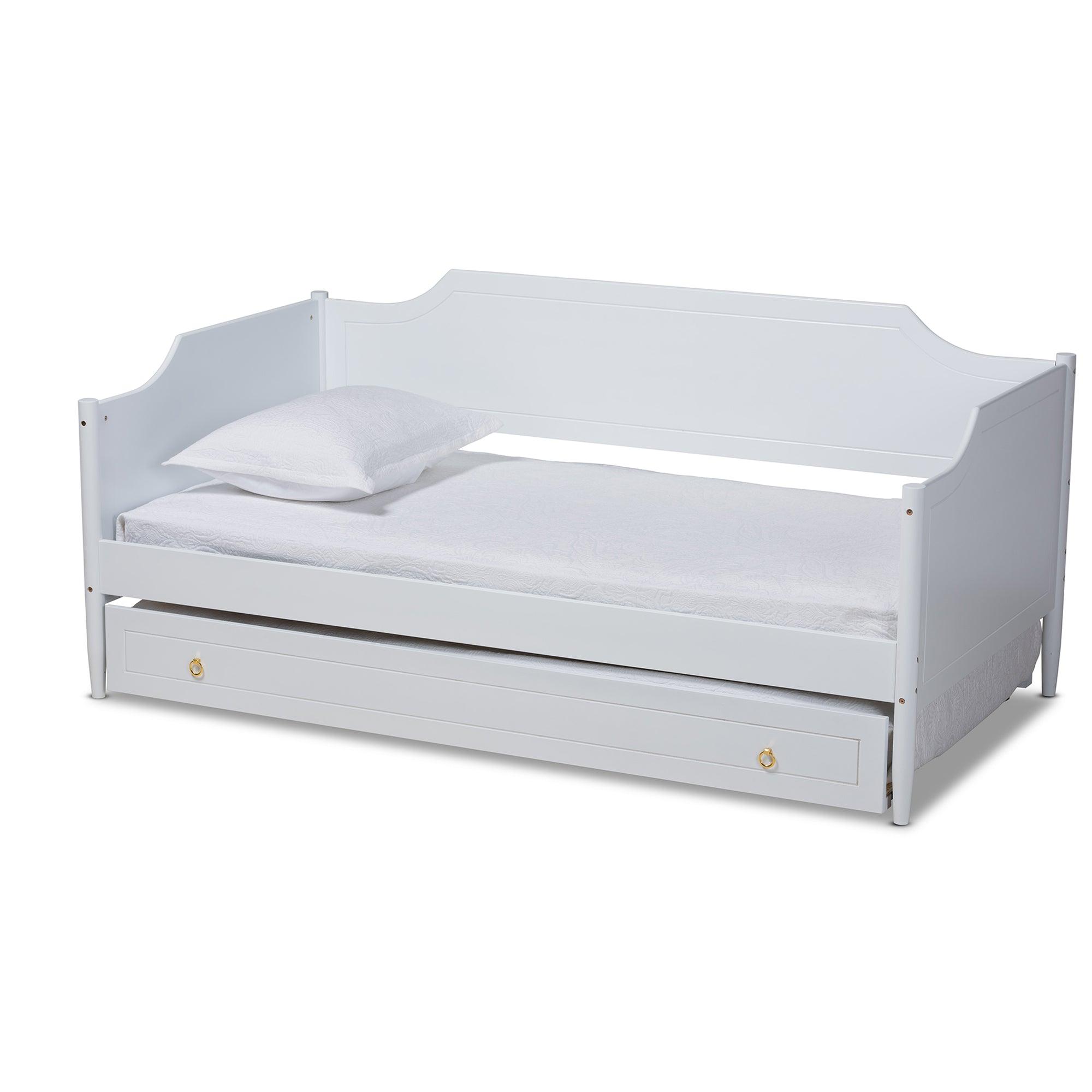 Alya Classic Traditional Farmhouse Finished Wood Daybed