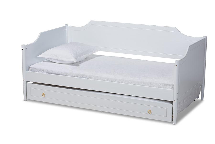 Alya Classic Traditional Farmhouse Finished Wood Daybed