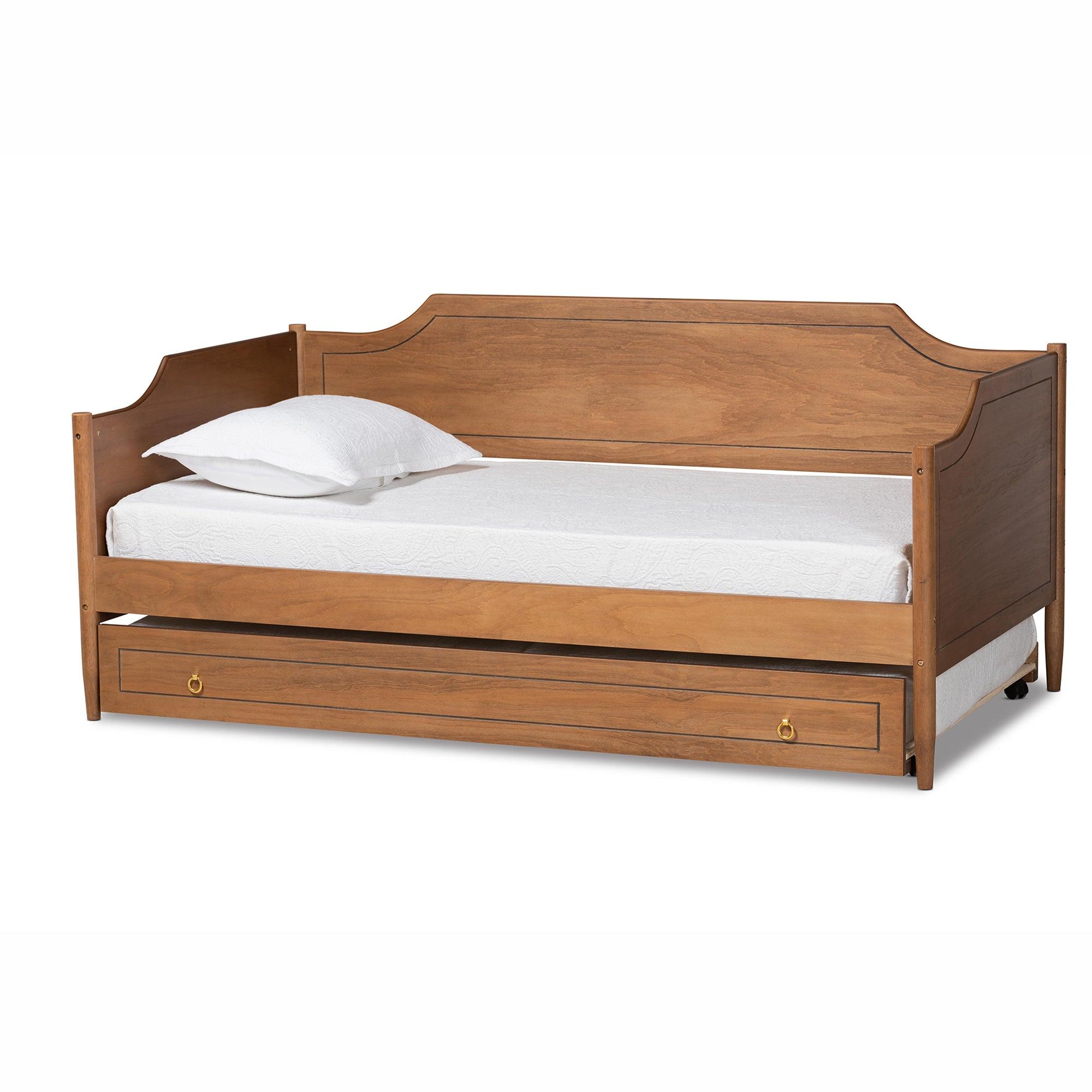 Alya Classic Traditional Farmhouse Finished Wood Daybed