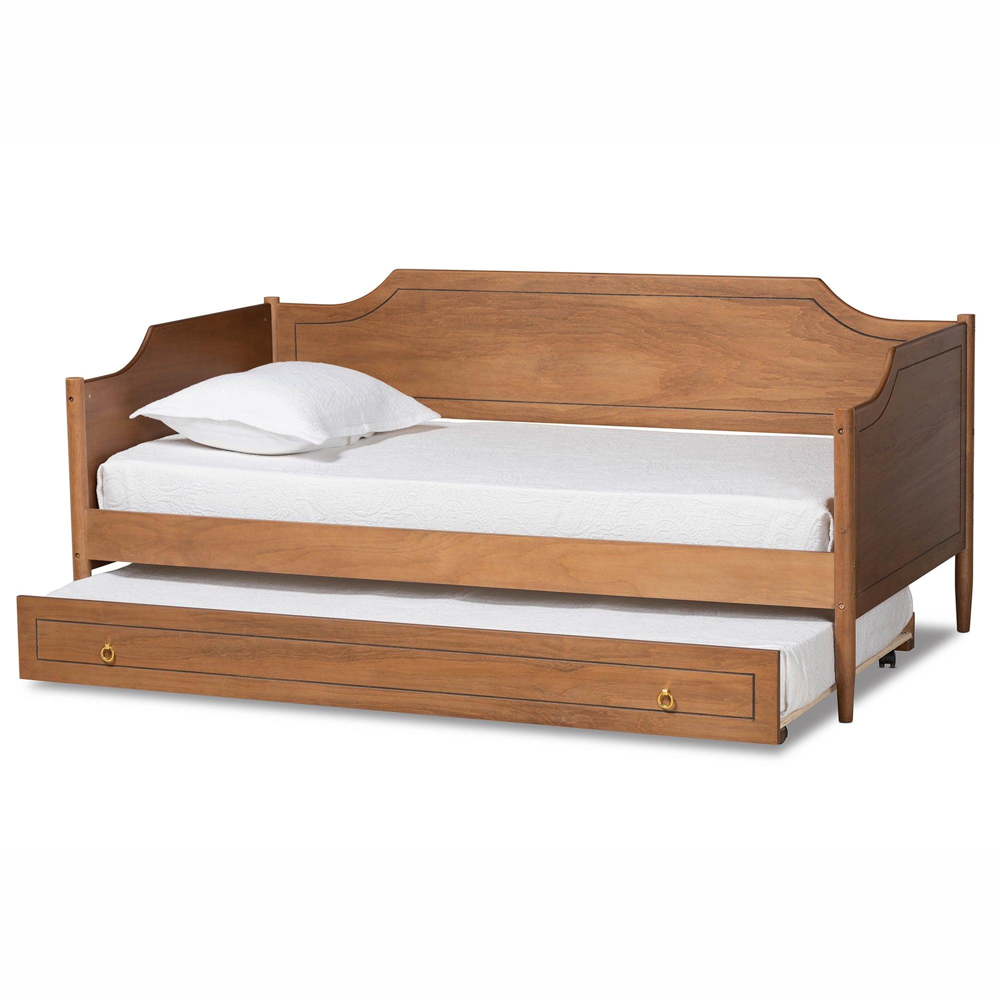 Alya Classic Traditional Farmhouse Finished Wood Daybed