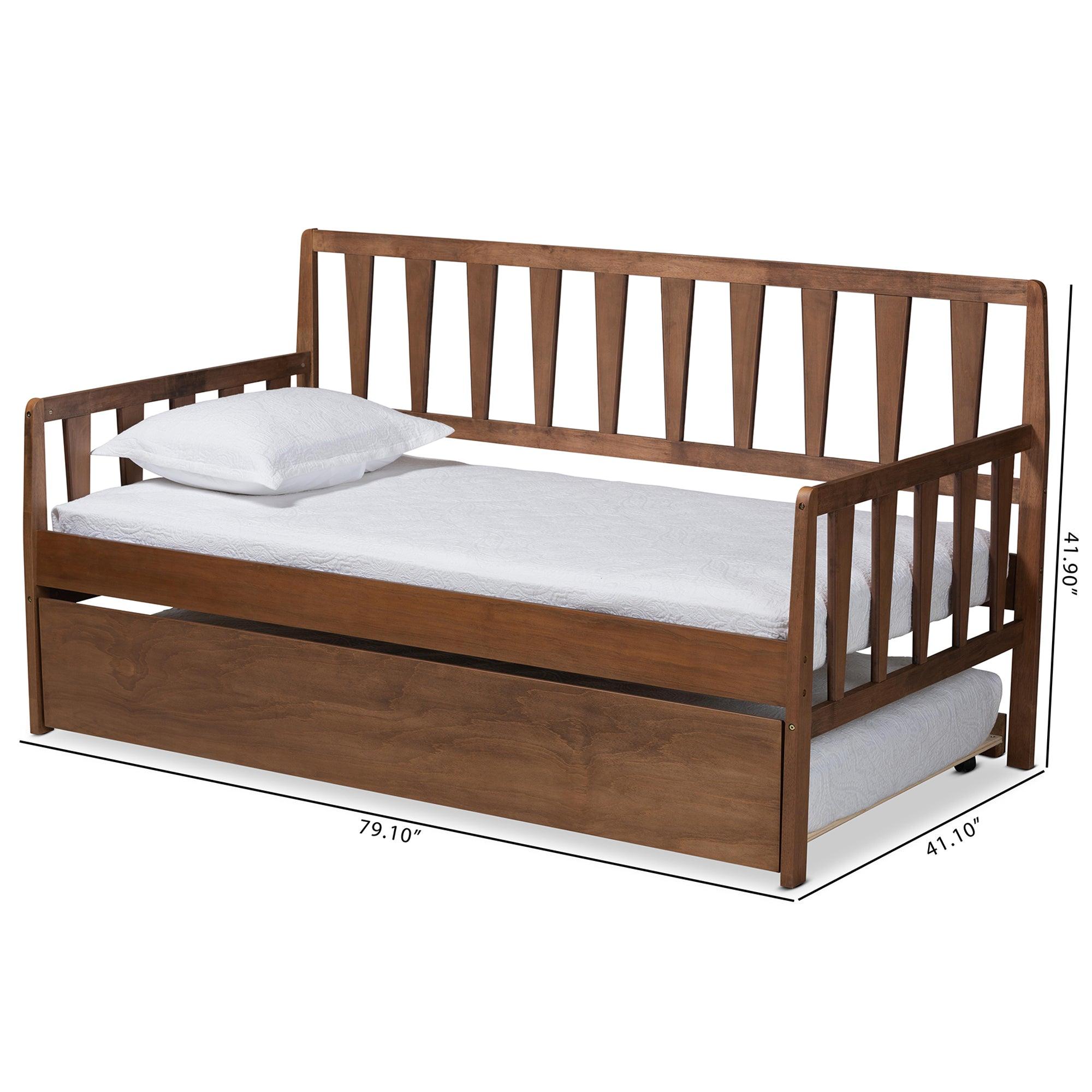 Midori Modern and Contemporary Transitional Finished Wood Daybed