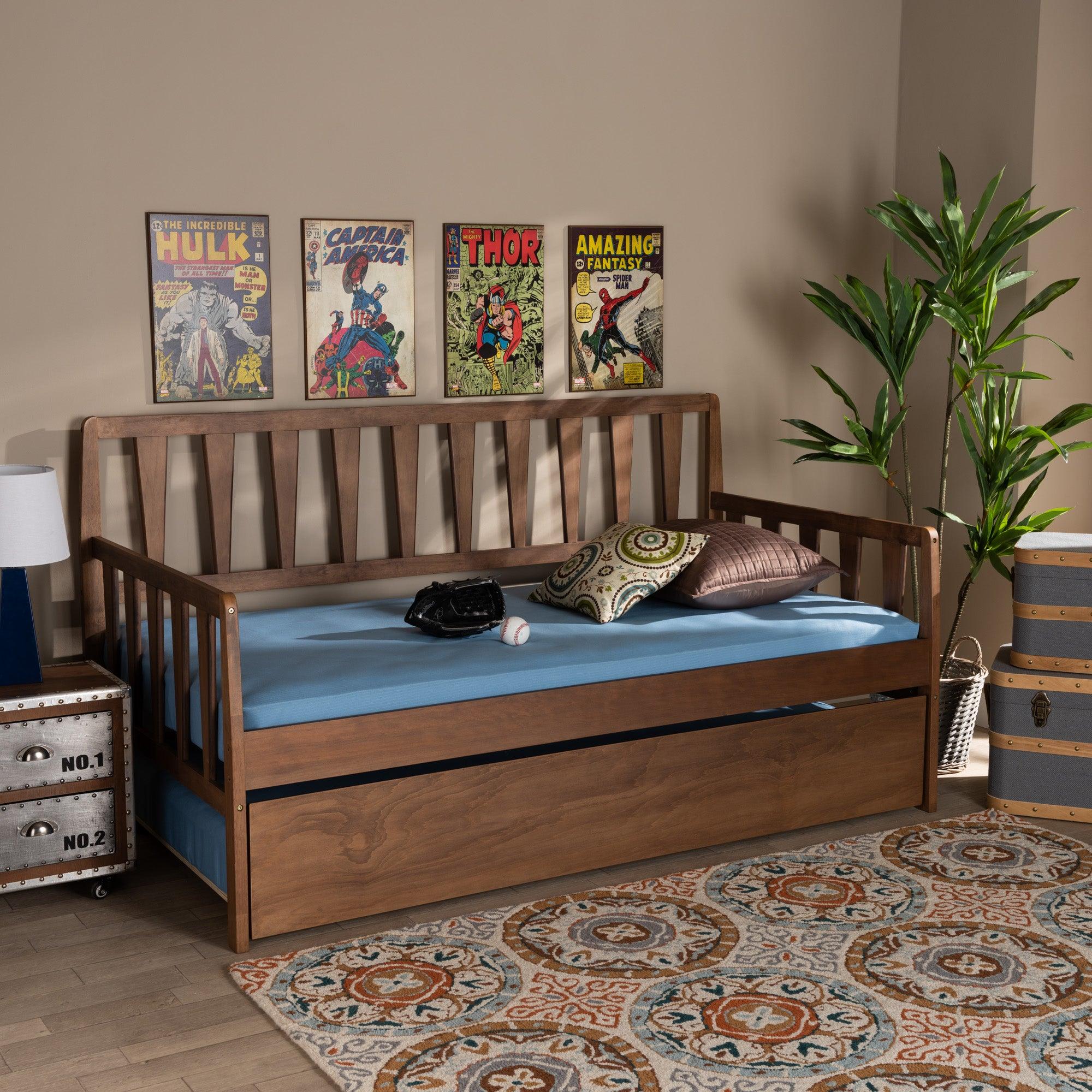 Midori Modern and Contemporary Transitional Finished Wood Daybed