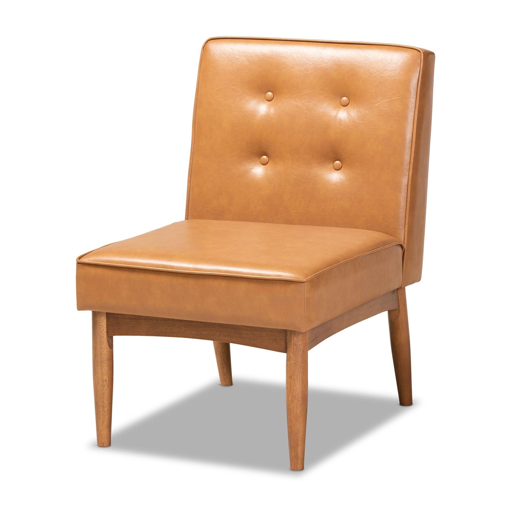 Arvid Mid-Century Modern Faux Leather Upholstered and Finished Wood 5-Piece Dining Nook Set
