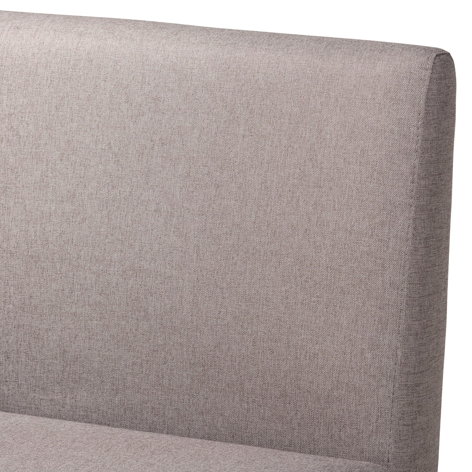 Odessa Mid-Century Modern Fabric Upholstered and Finished Wood 4-Piece Dining Nook Set
