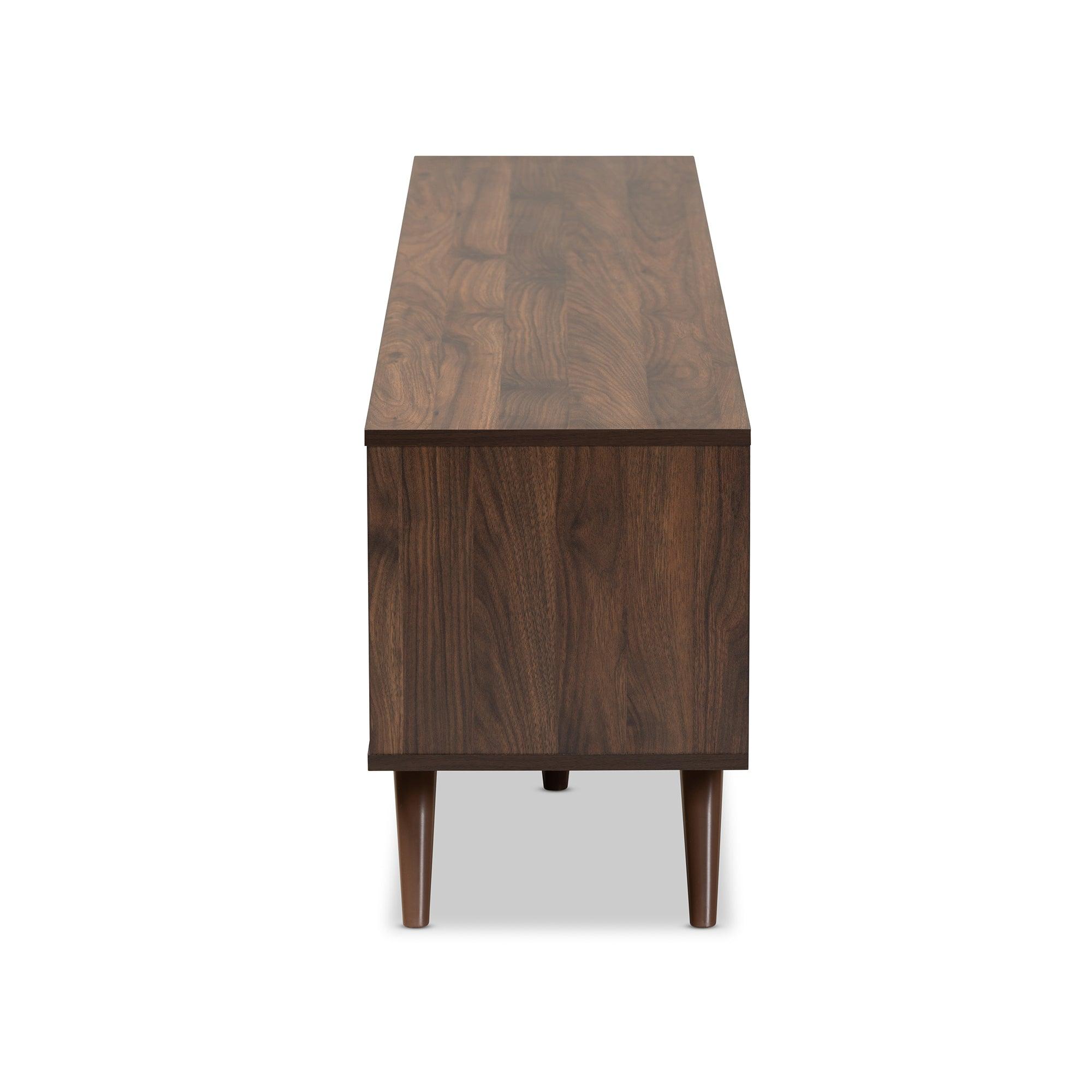 Naoki Modern and Contemporary Two-Tone and Finished Wood TV Stand