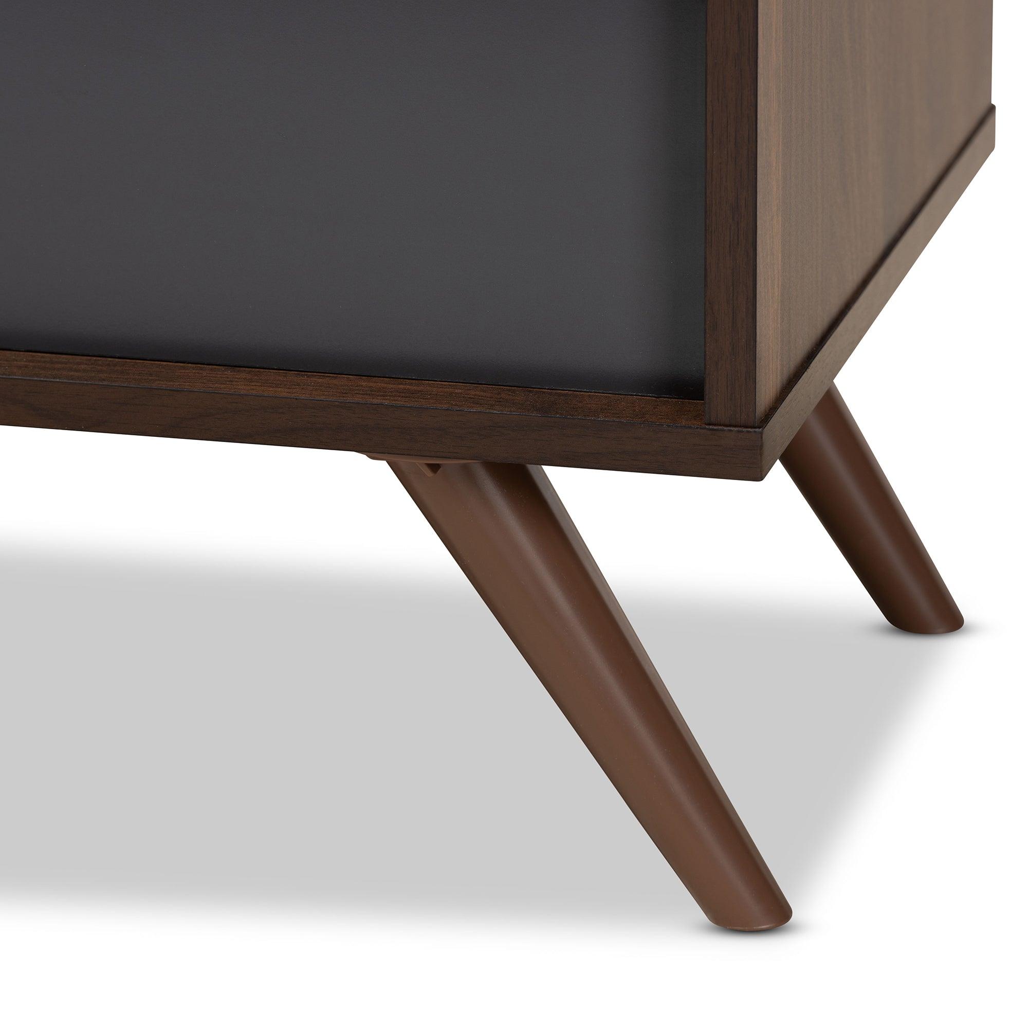 Naoki Modern and Contemporary Two-Tone and Finished Wood TV Stand