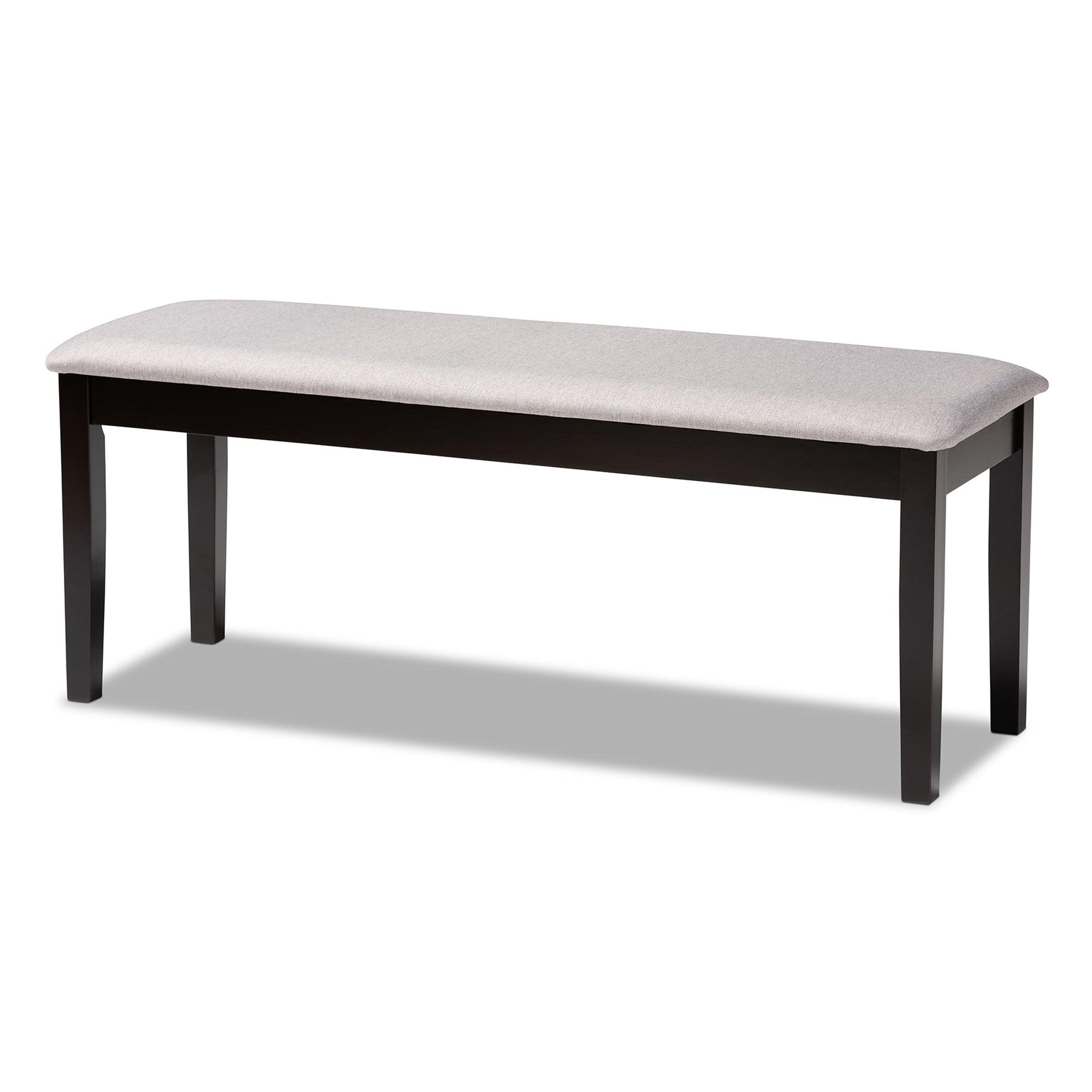 Gabriel Modern and Contemporary Fabric Upholstered and Finished Wood 6-Piece Dining Set