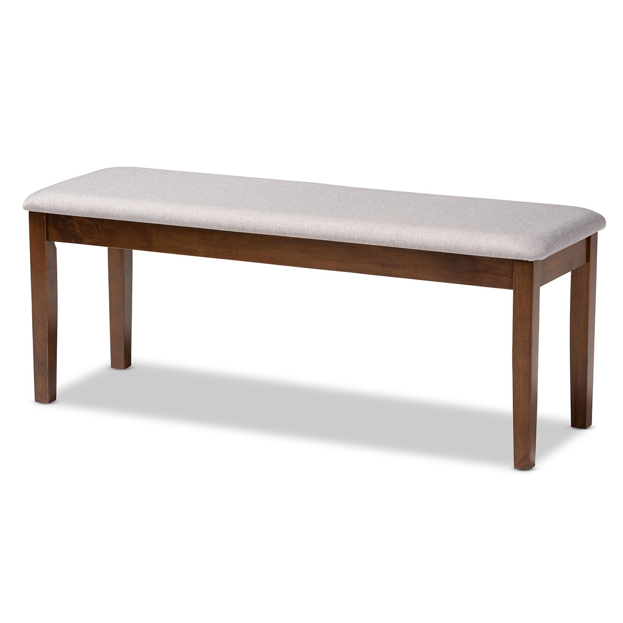 Gabriel Modern and Contemporary Fabric Upholstered and Finished Wood 6-Piece Dining Set