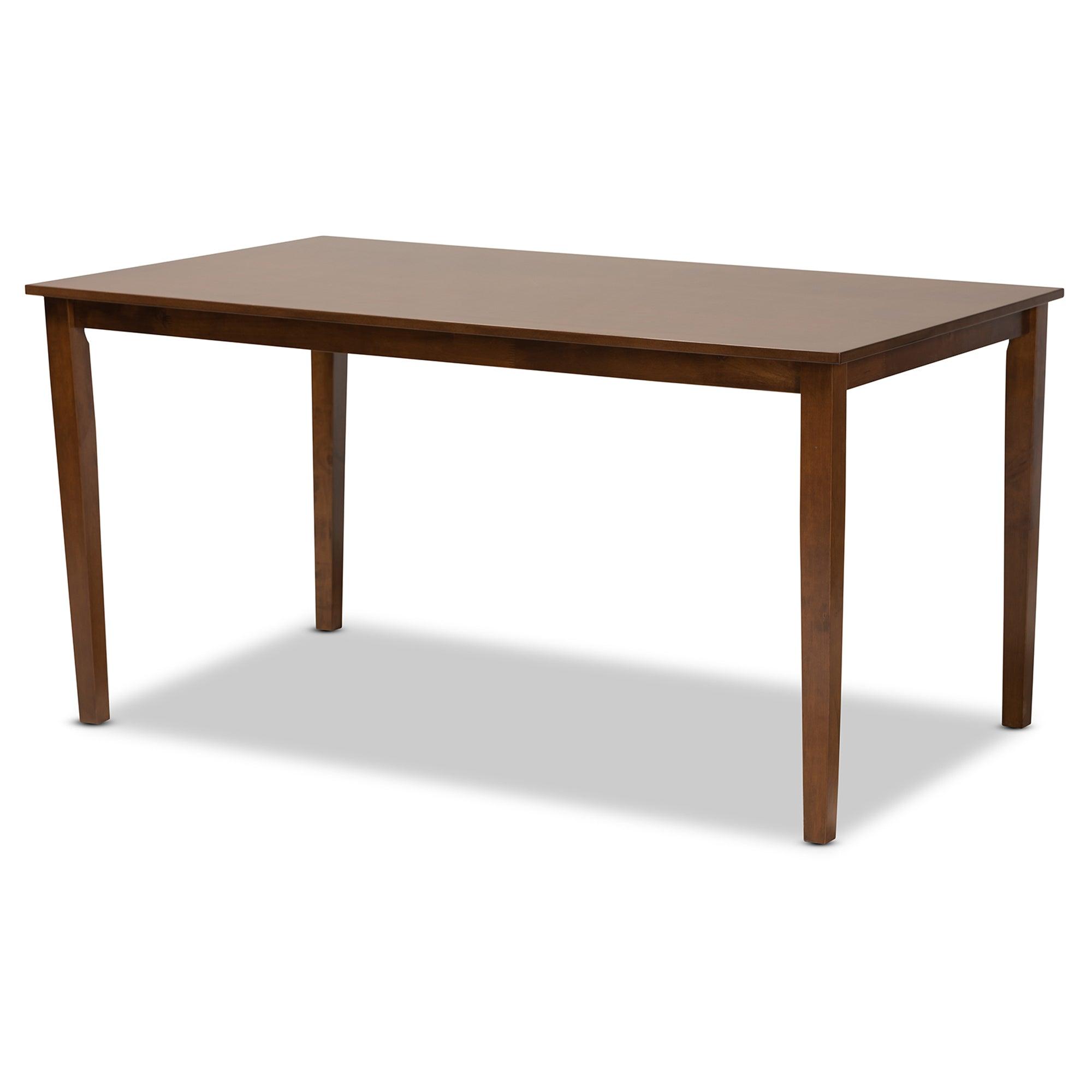 Gabriel Modern and Contemporary Fabric Upholstered and Finished Wood 6-Piece Dining Set