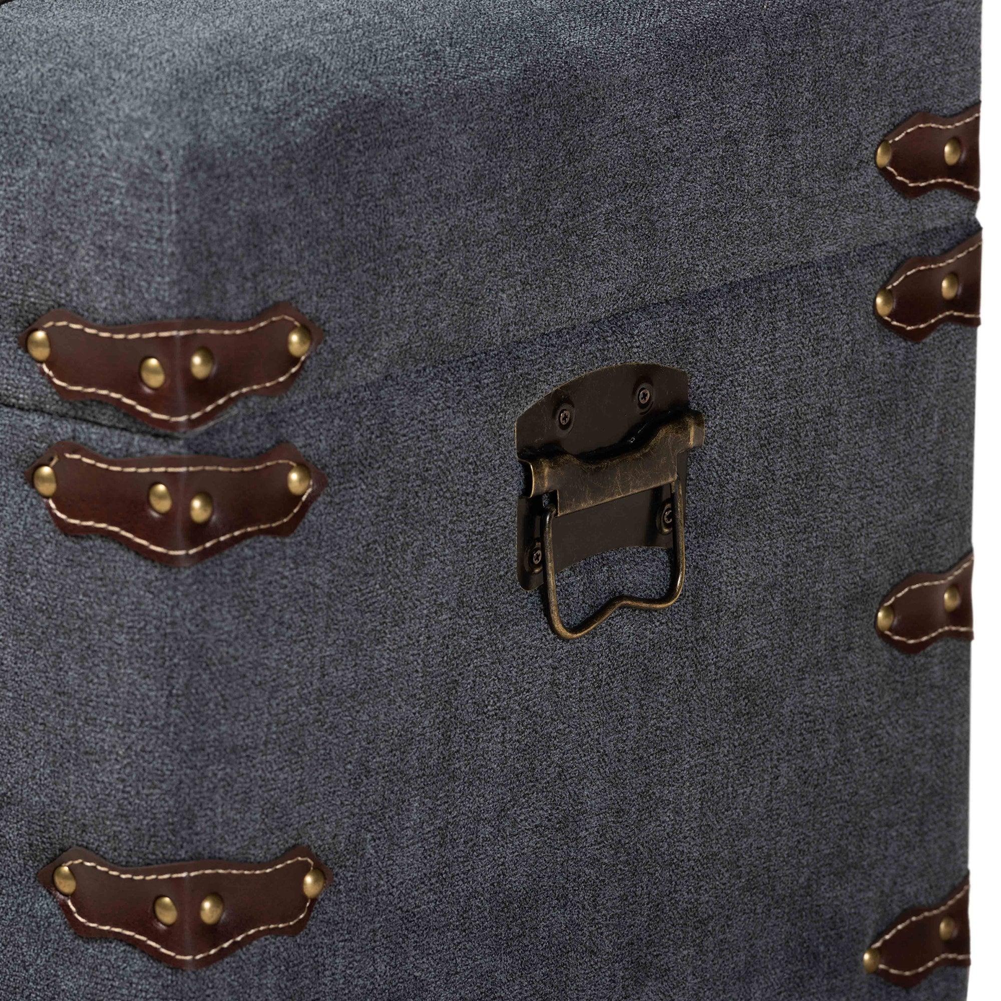 Palma Modern and Contemporary Transitional Fabric Upholstered Storage Trunk