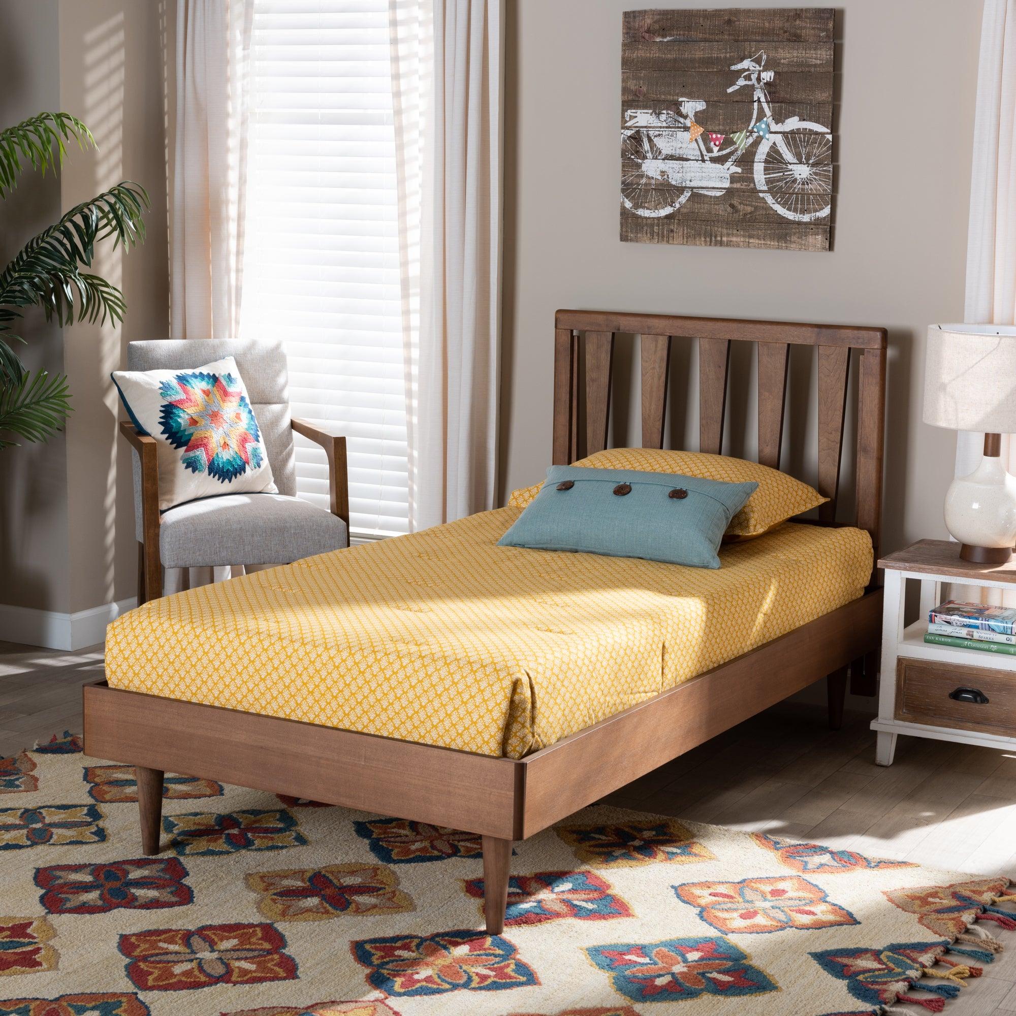 Kuro Modern and Contemporary Finished Wood Platform Bed