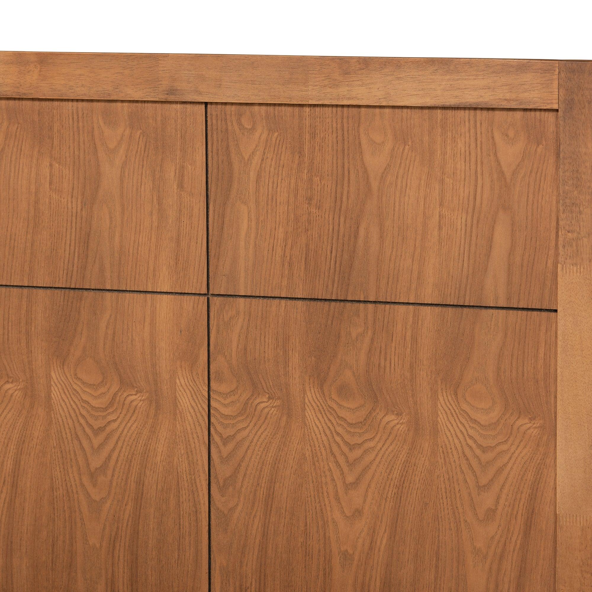 Noela Mid-Century Modern Finished Wood Platform Bed