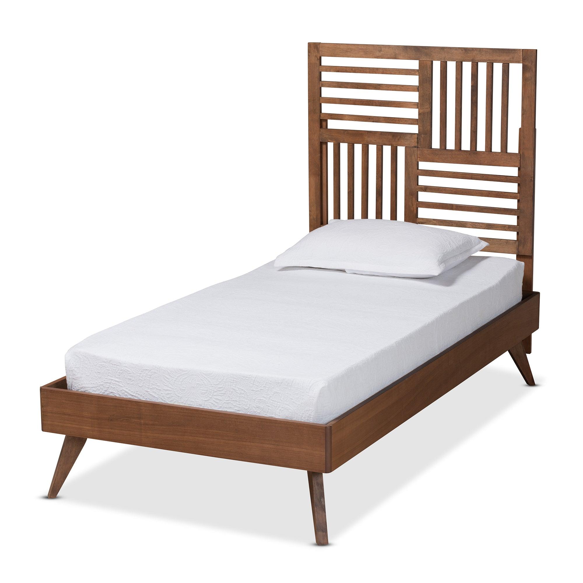 Gemma Mid-Century Modern Transitional Finished Wood Platform Bed