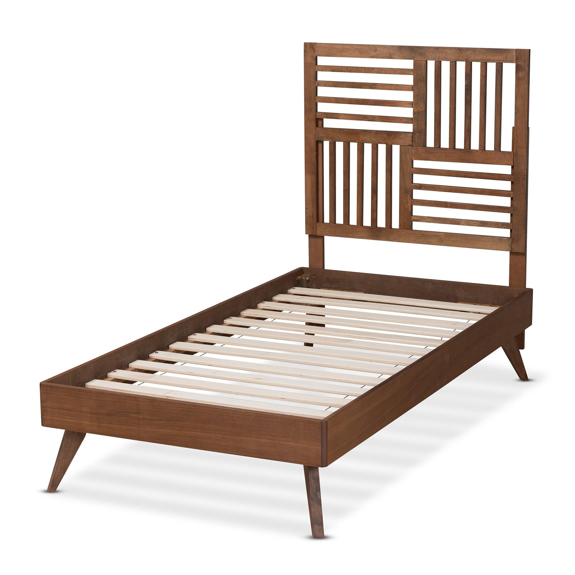 Gemma Mid-Century Modern Transitional Finished Wood Platform Bed