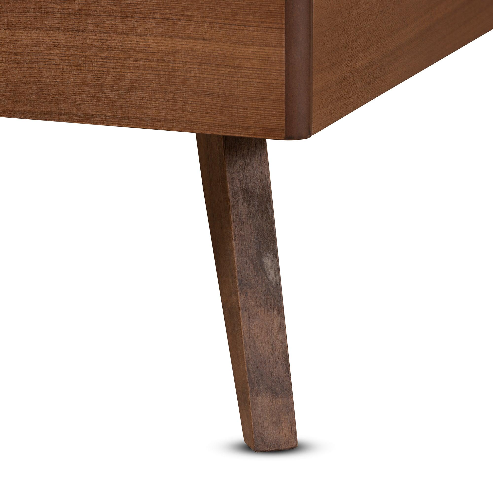 Gemma Mid-Century Modern Transitional Finished Wood Platform Bed