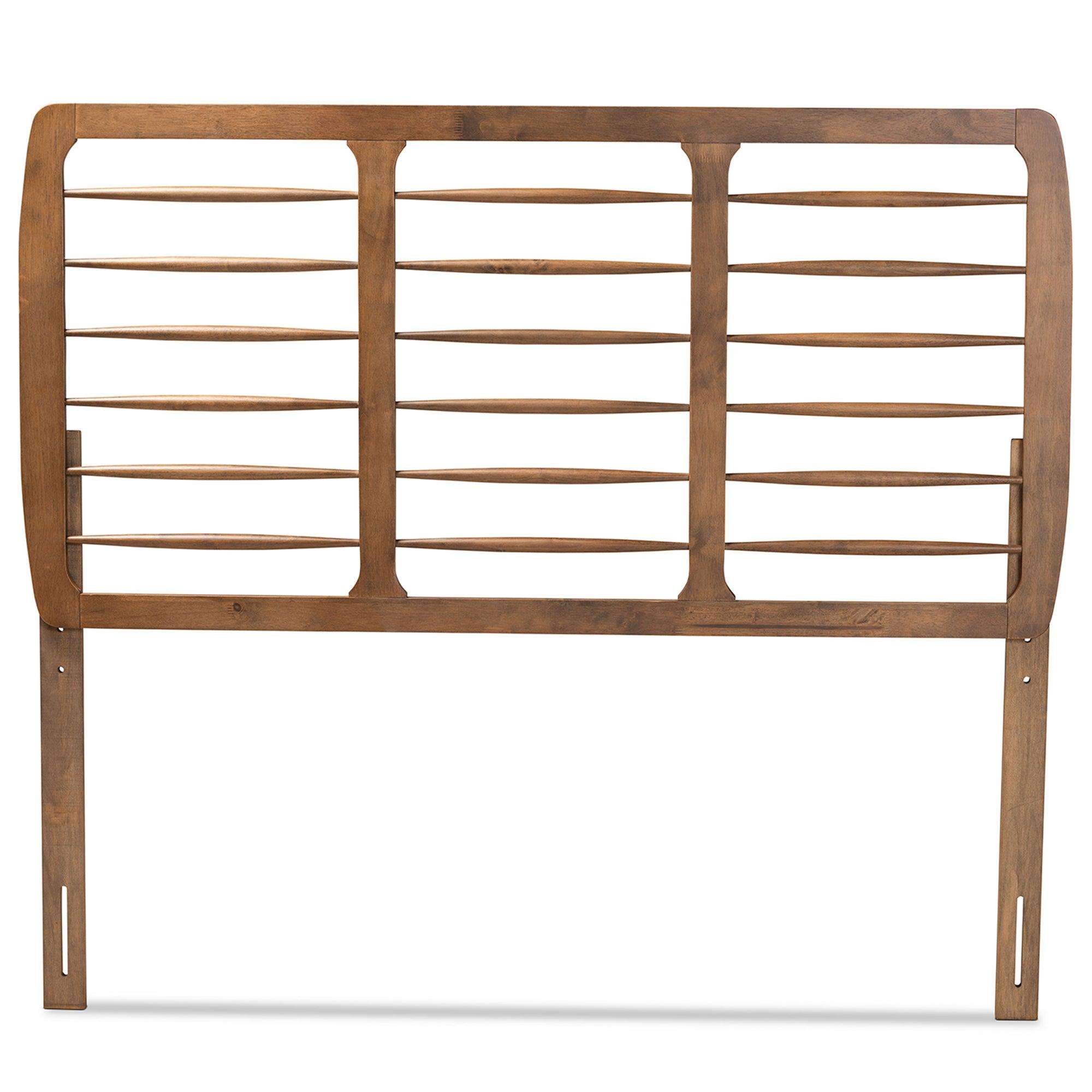 Carolyn Mid-Century Modern Ash Finished Wood Headboard