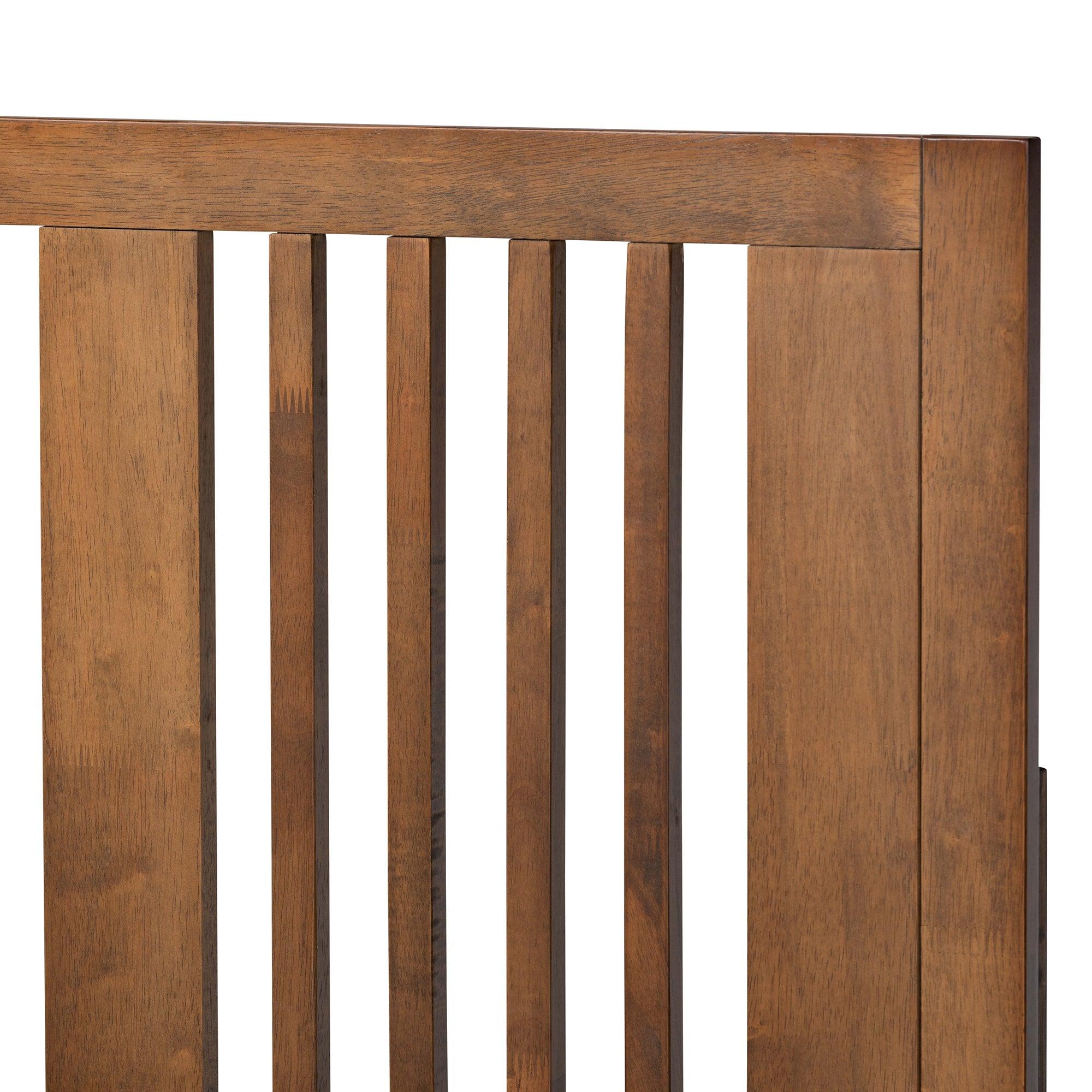 Takeo Mid-Century Modern Transitional Ash Finished Wood Platform Bed