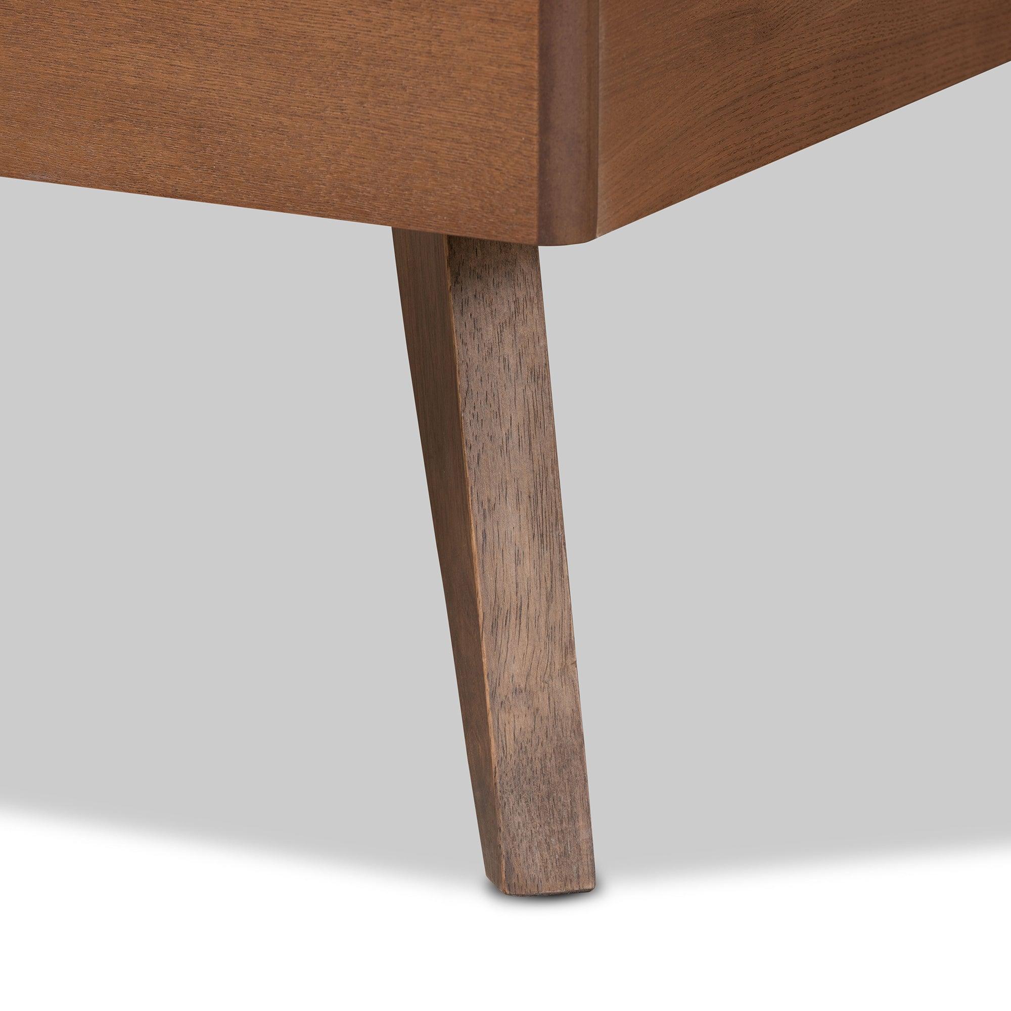 Takeo Mid-Century Modern Transitional Ash Finished Wood Platform Bed