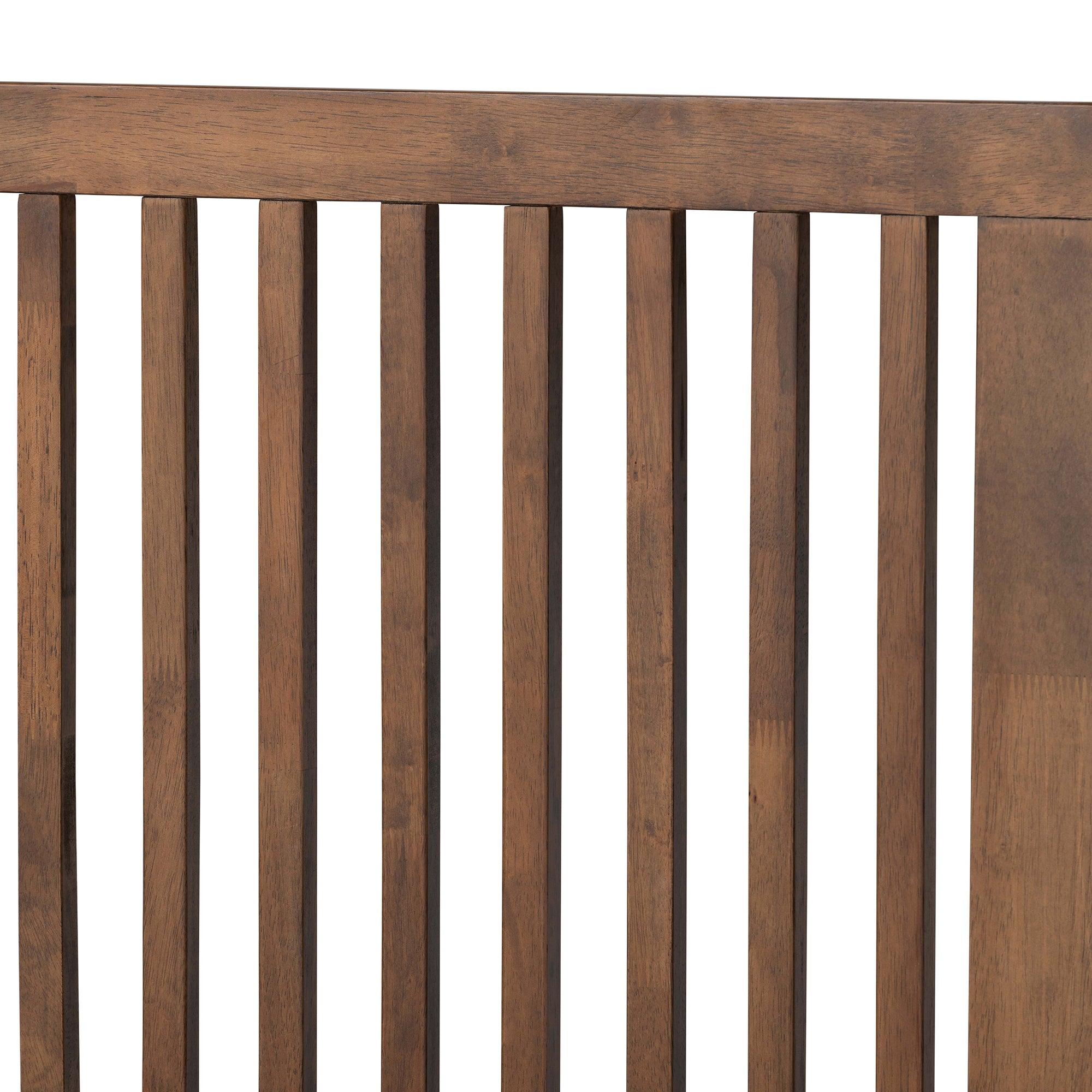 Takeo Mid-Century Modern Transitional Ash Finished Wood Platform Bed