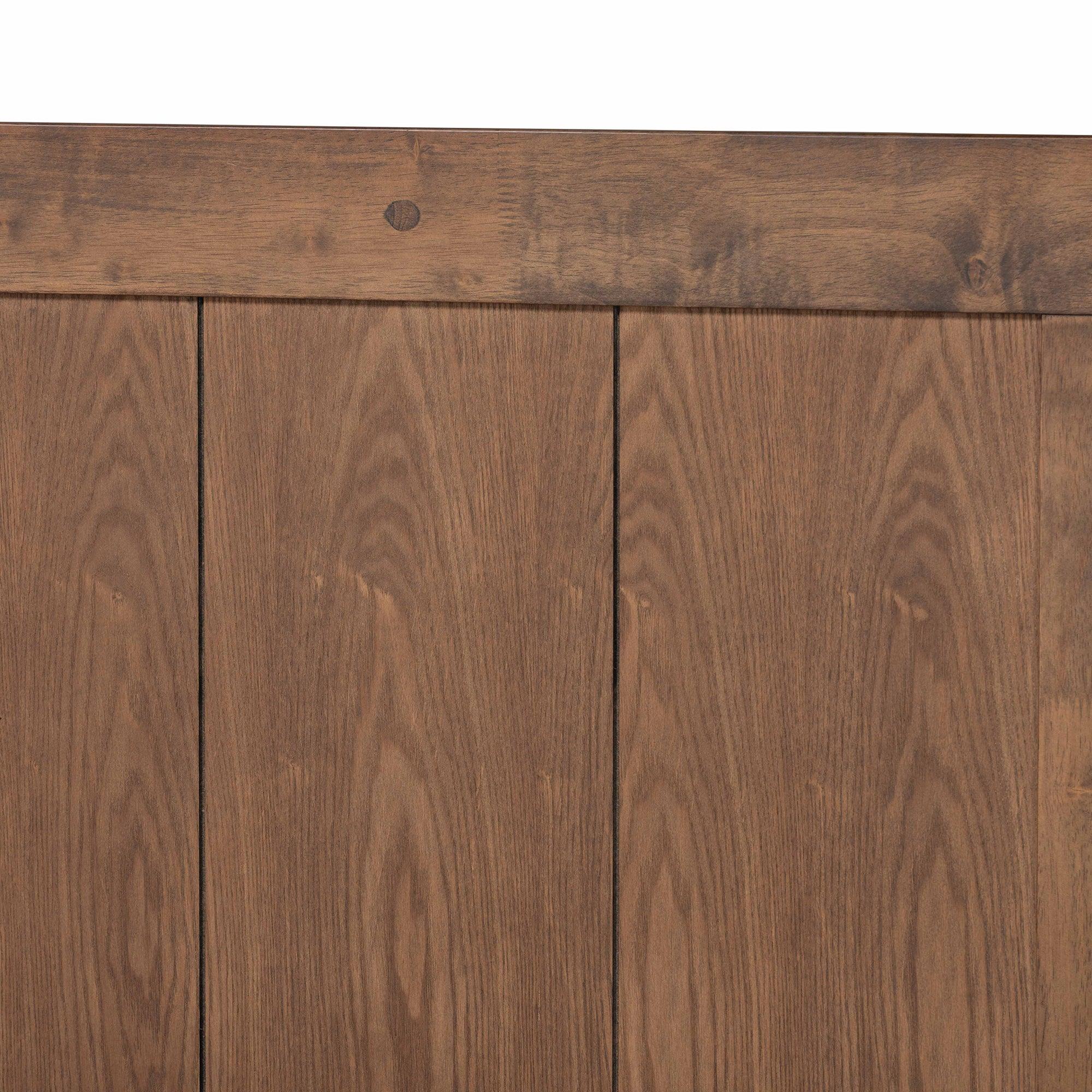 Nicola Mid-Century Modern Transitional Ash Finished Wood Platform Bed