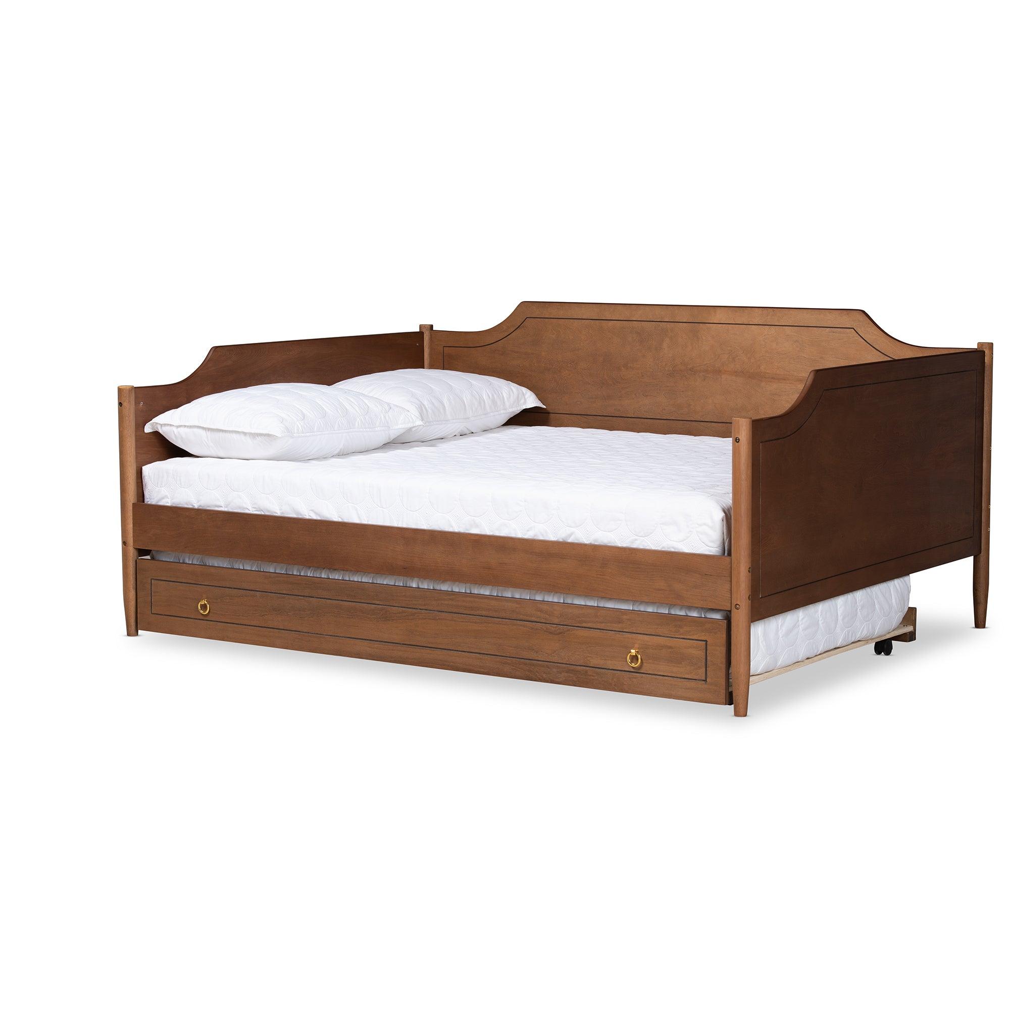 Alya Classic Traditional Farmhouse Finished Wood Daybed