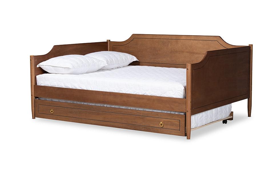 Alya Classic Traditional Farmhouse Finished Wood Daybed