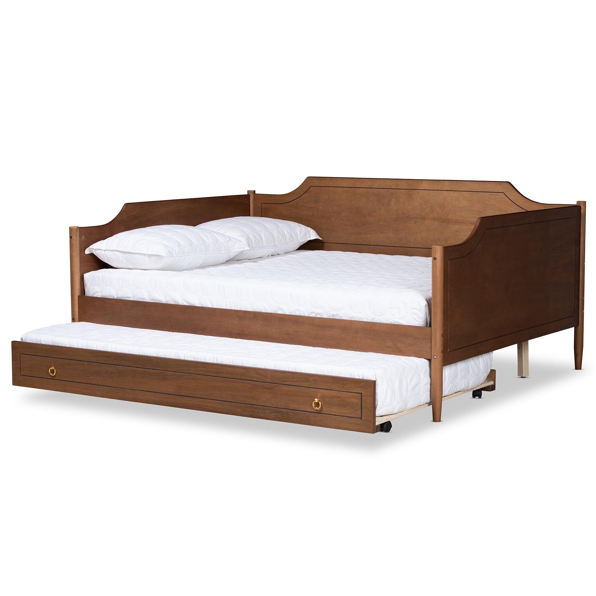 Alya Classic Traditional Farmhouse Finished Wood Daybed