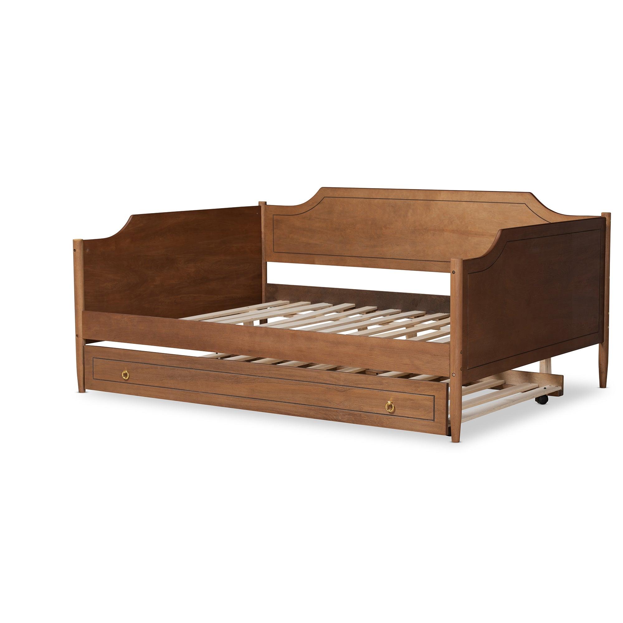 Alya Classic Traditional Farmhouse Finished Wood Daybed
