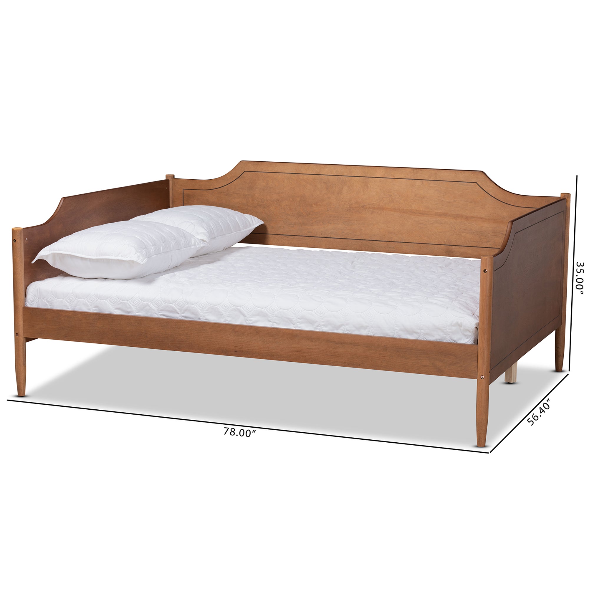 Alya Classic Traditional Farmhouse Finished Wood Daybed