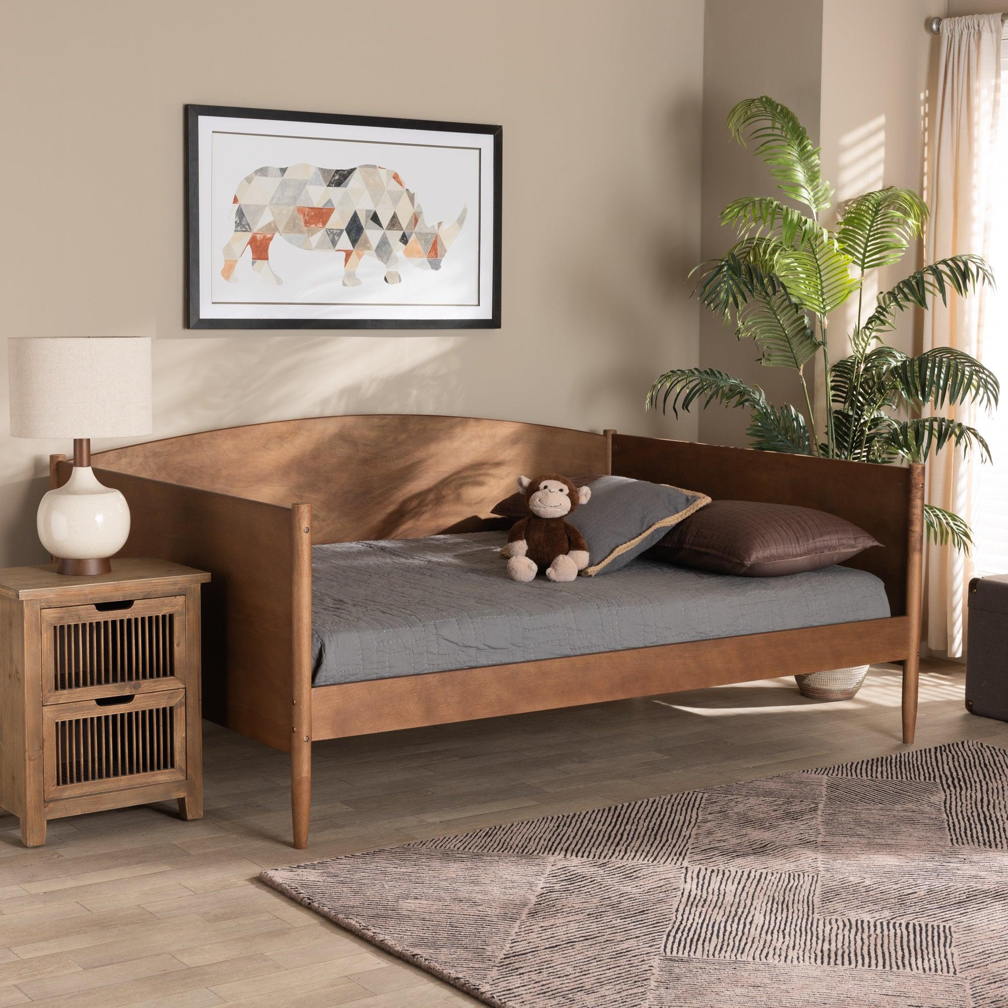 Veles Mid-Century Modern Ash Finished Wood Daybed