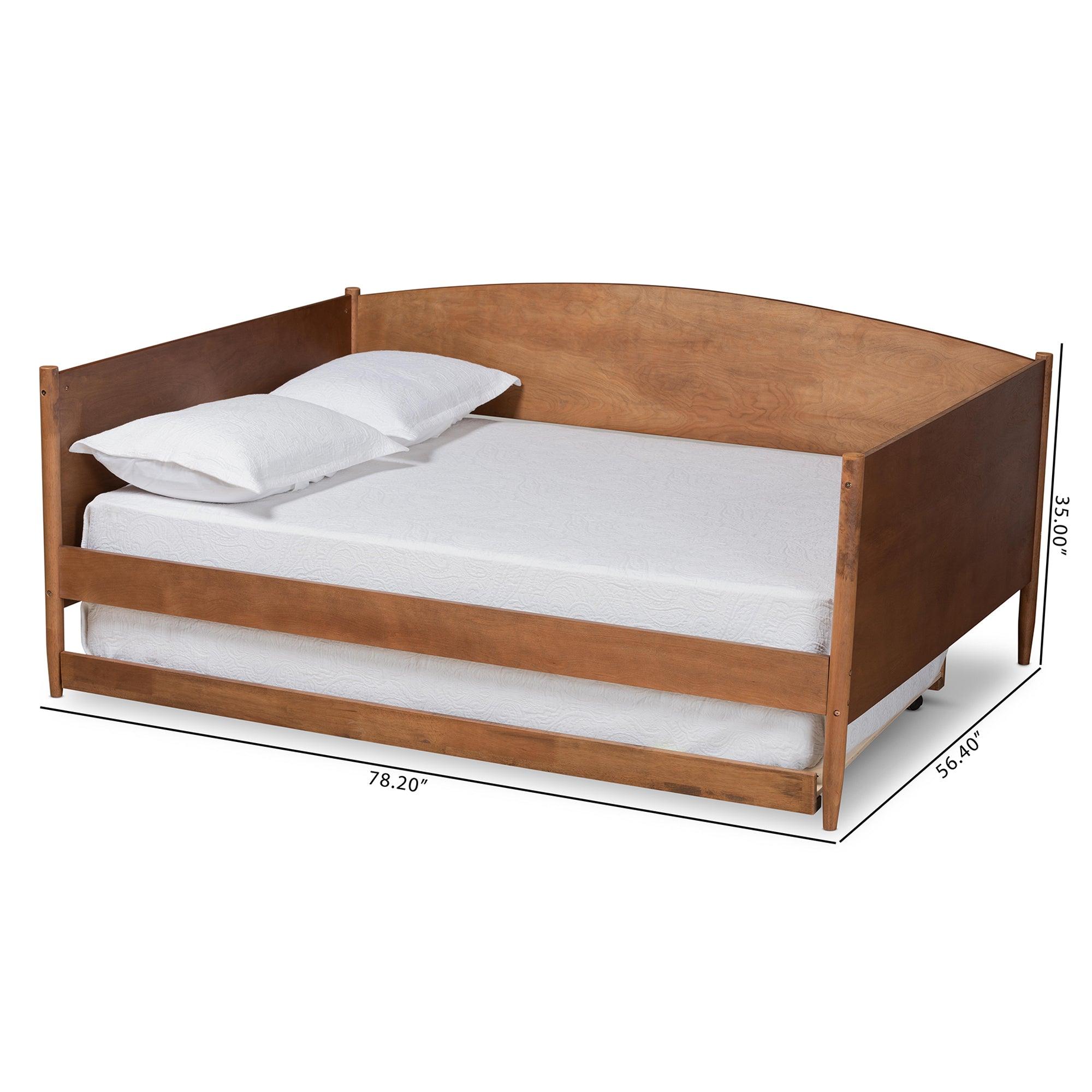 Veles Mid-Century Modern Ash Finished Wood Daybed