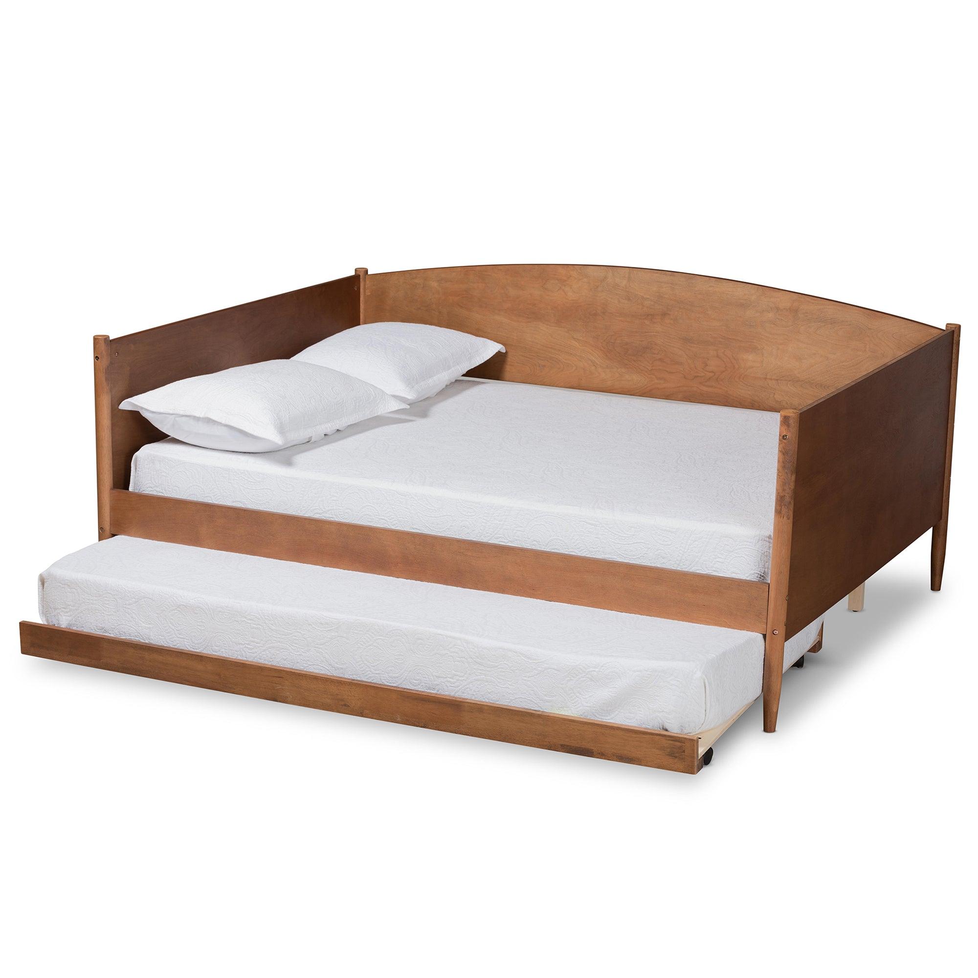 Veles Mid-Century Modern Ash Finished Wood Daybed