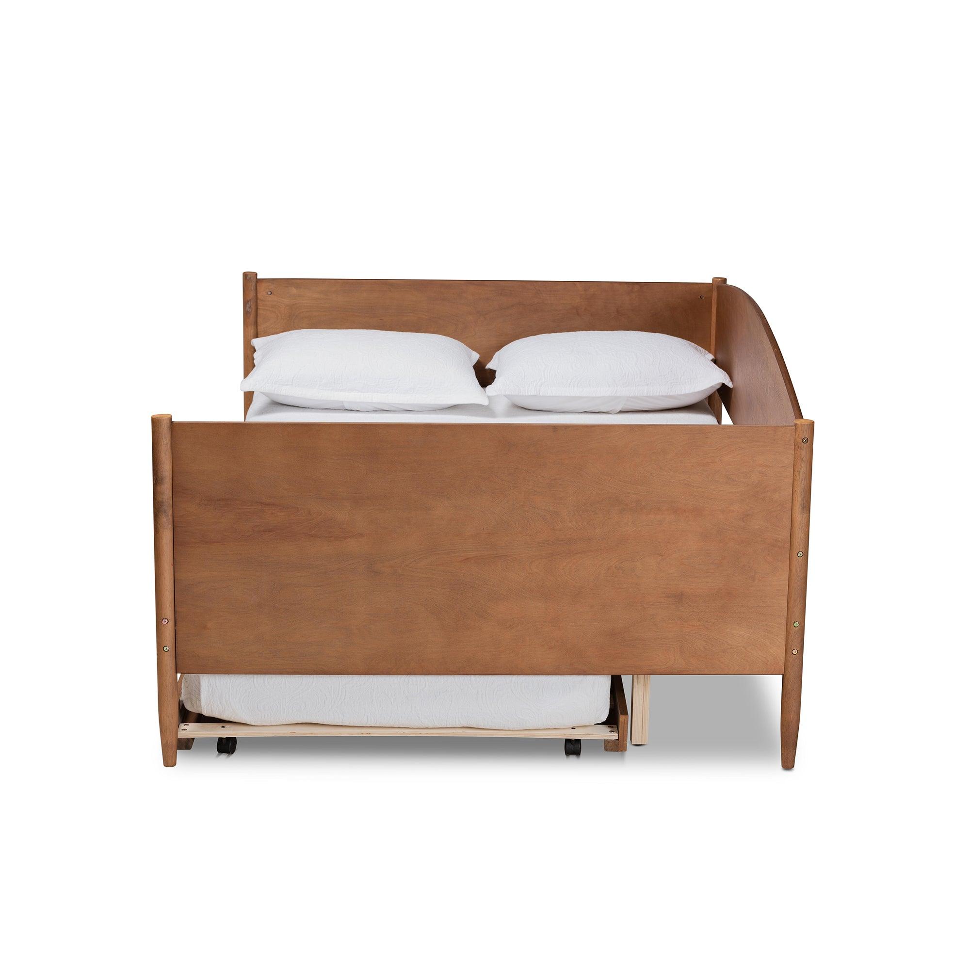 Veles Mid-Century Modern Ash Finished Wood Daybed