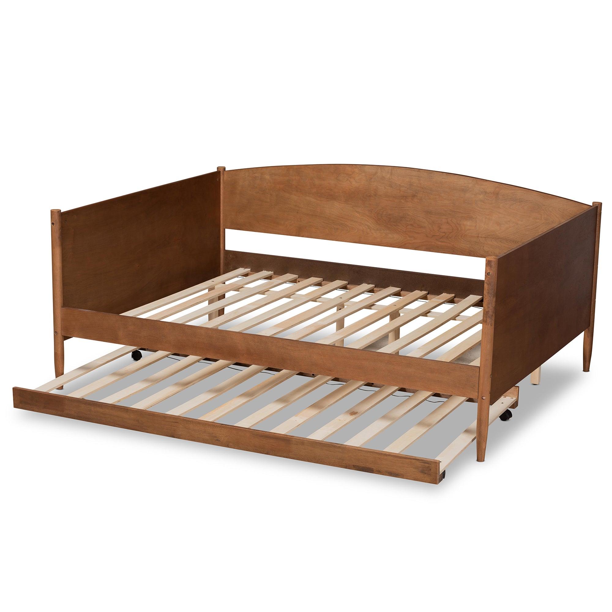 Veles Mid-Century Modern Ash Finished Wood Daybed