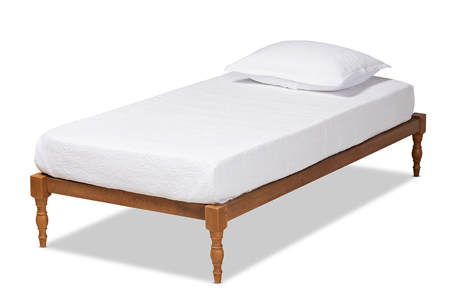 Iseline Modern and Contemporary Finished Wood Platform Bed